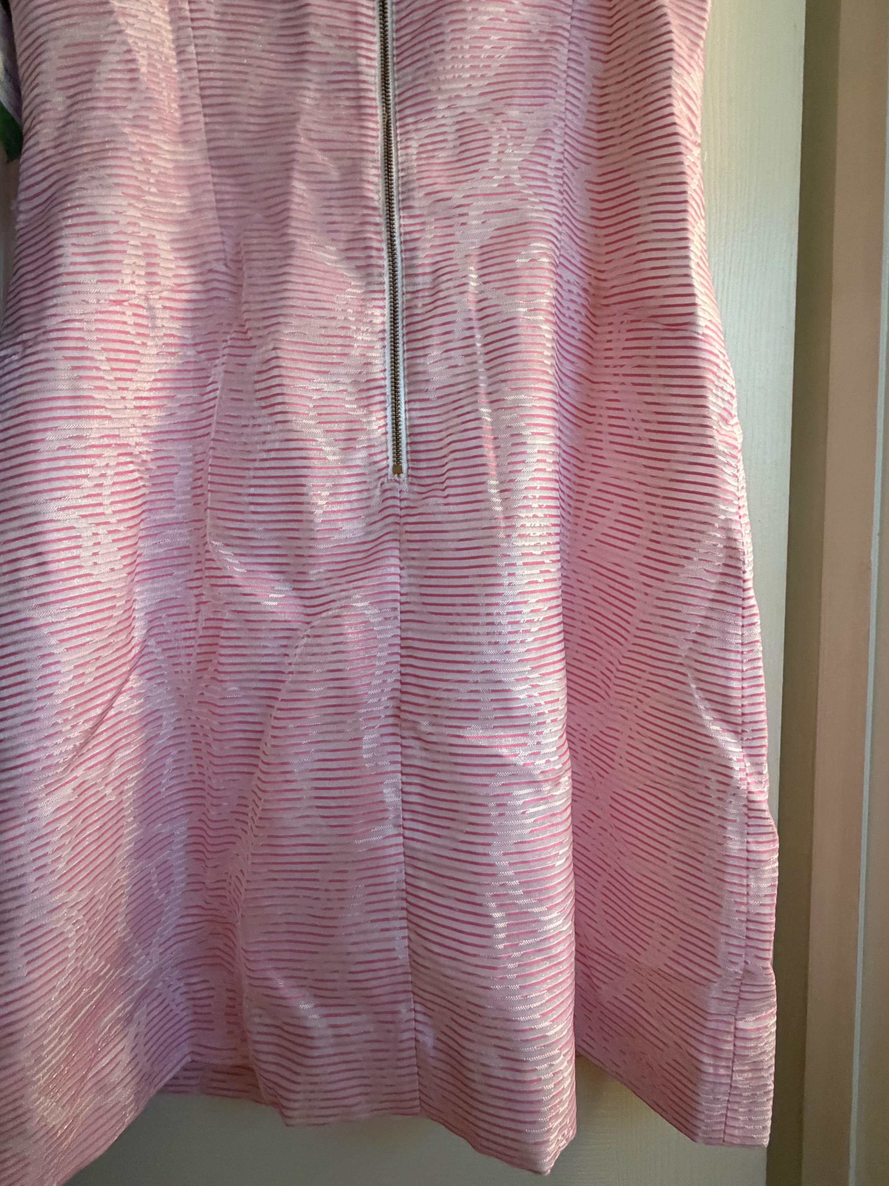 Lilly Pulitzer Airy Shift Dress Sz 10 Pink Rosy Posie - Thumbnail 8