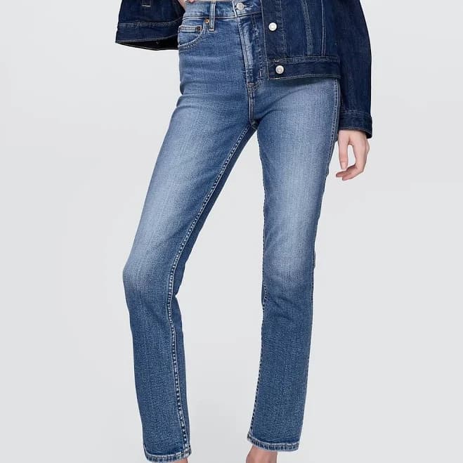 Women's Slim Fit Jeans - Medium Wash - Thumbnail 6