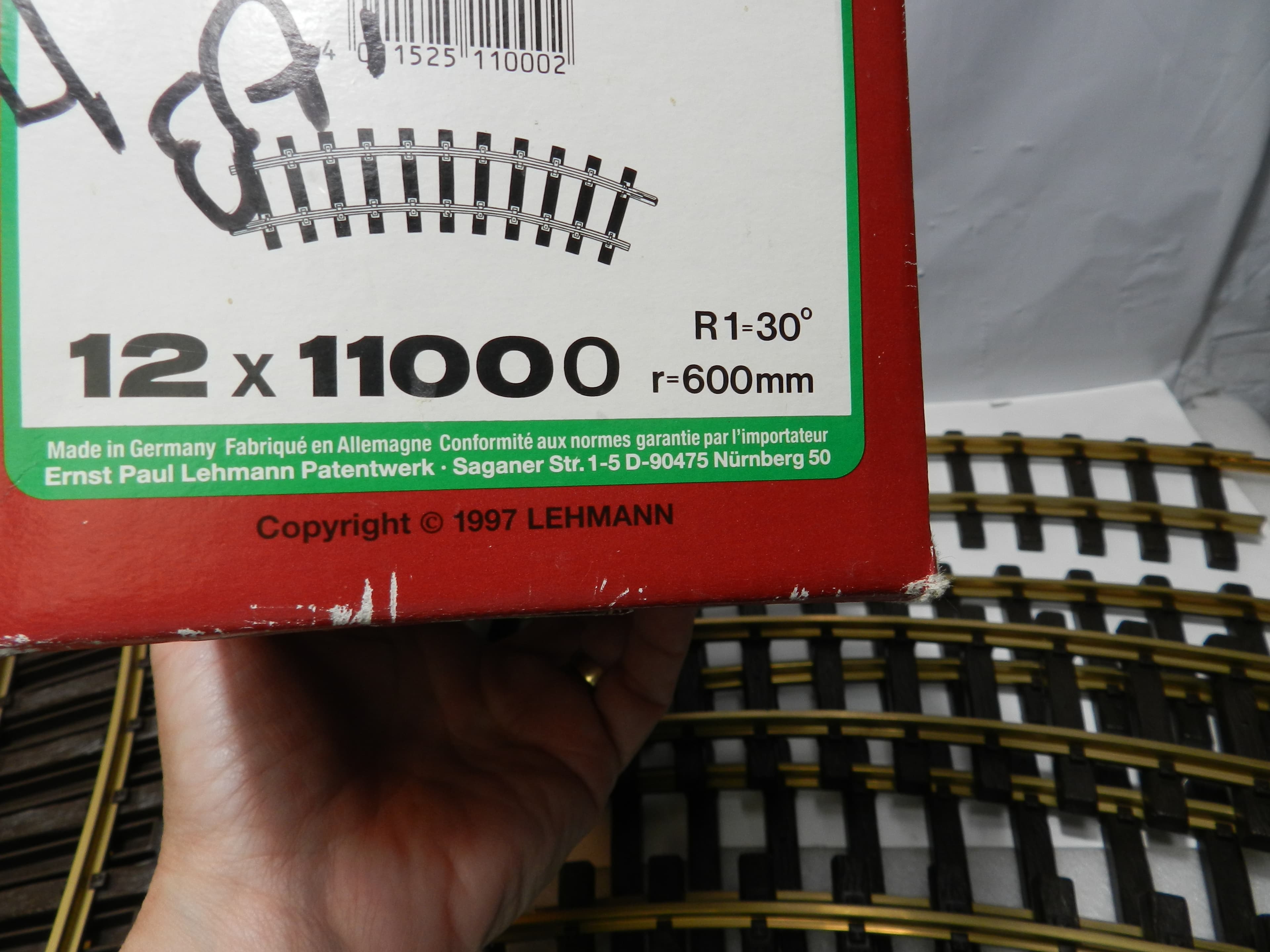 LGB 11000 G-Scale Curved Brass Train Track Section - No. 1100 Pack of 12 (P7K) - Thumbnail 5