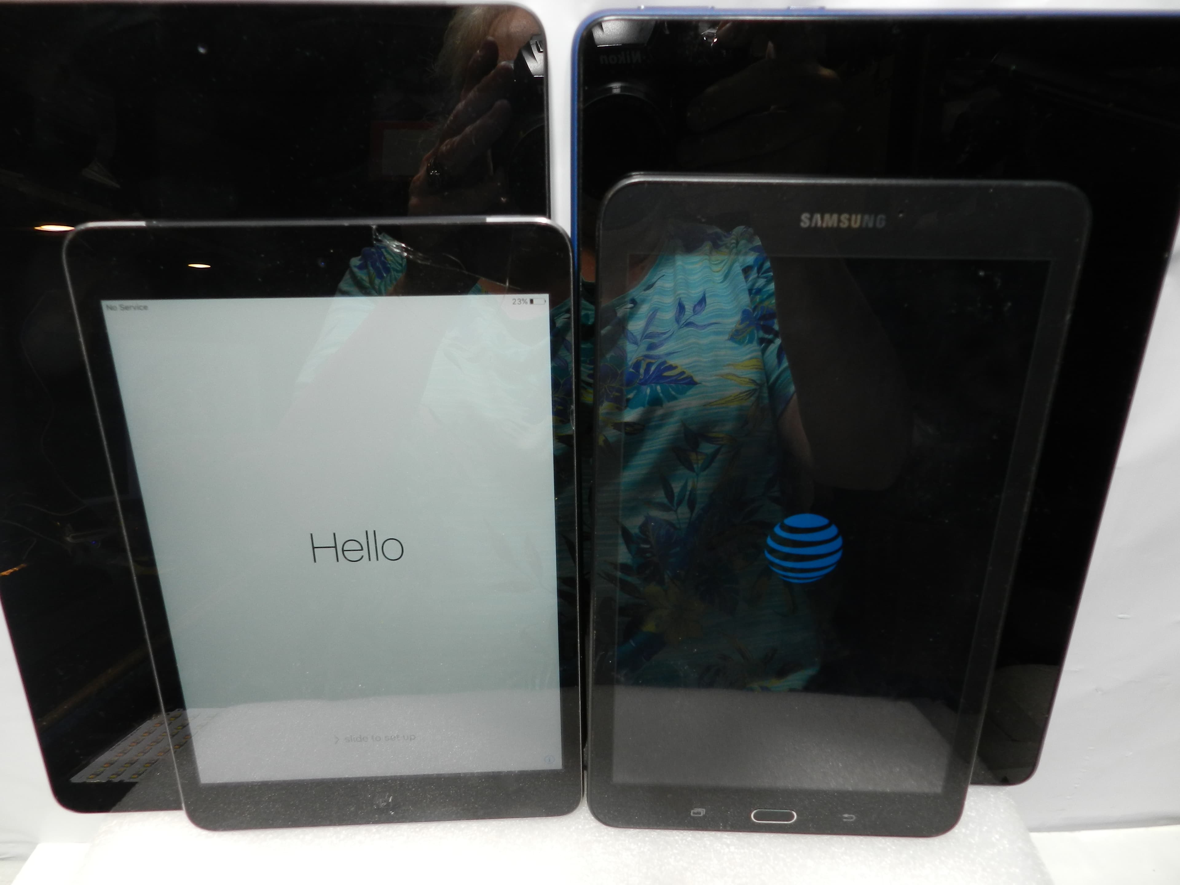 Apple Ipad A2200 A2603 A1490 Samsung Amazon Tablet Lot (P8K) - Thumbnail 3