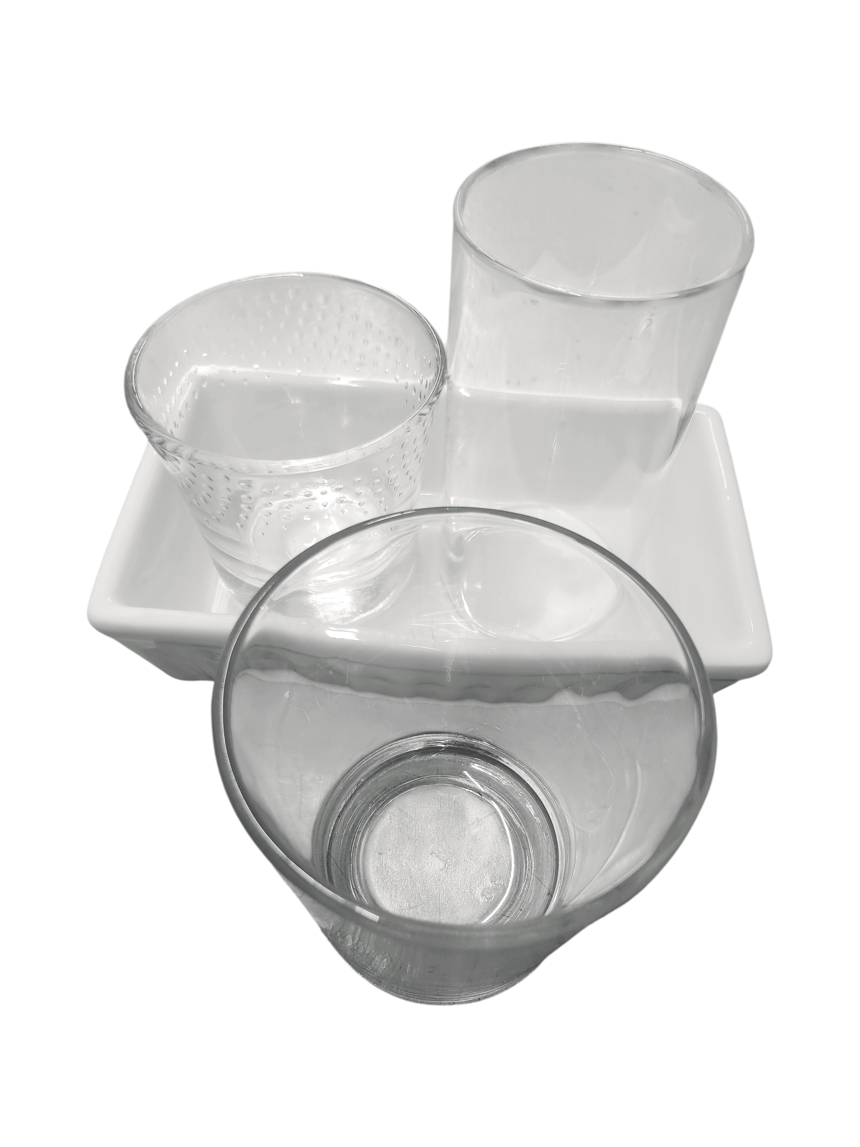 Glass Bathroom Cup and Soap Dish Set