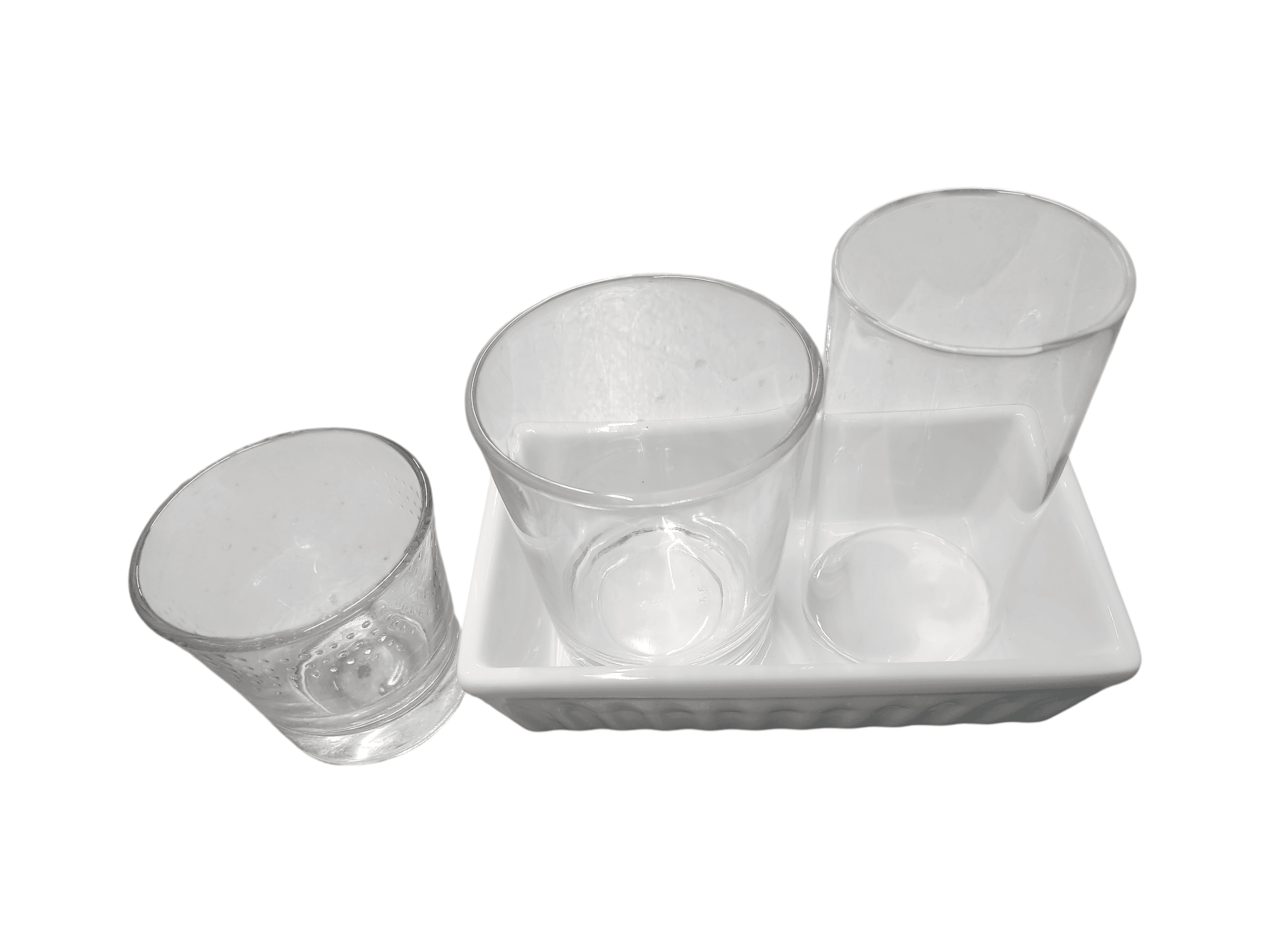 Glass Bathroom Cup and Soap Dish Set - Thumbnail 5