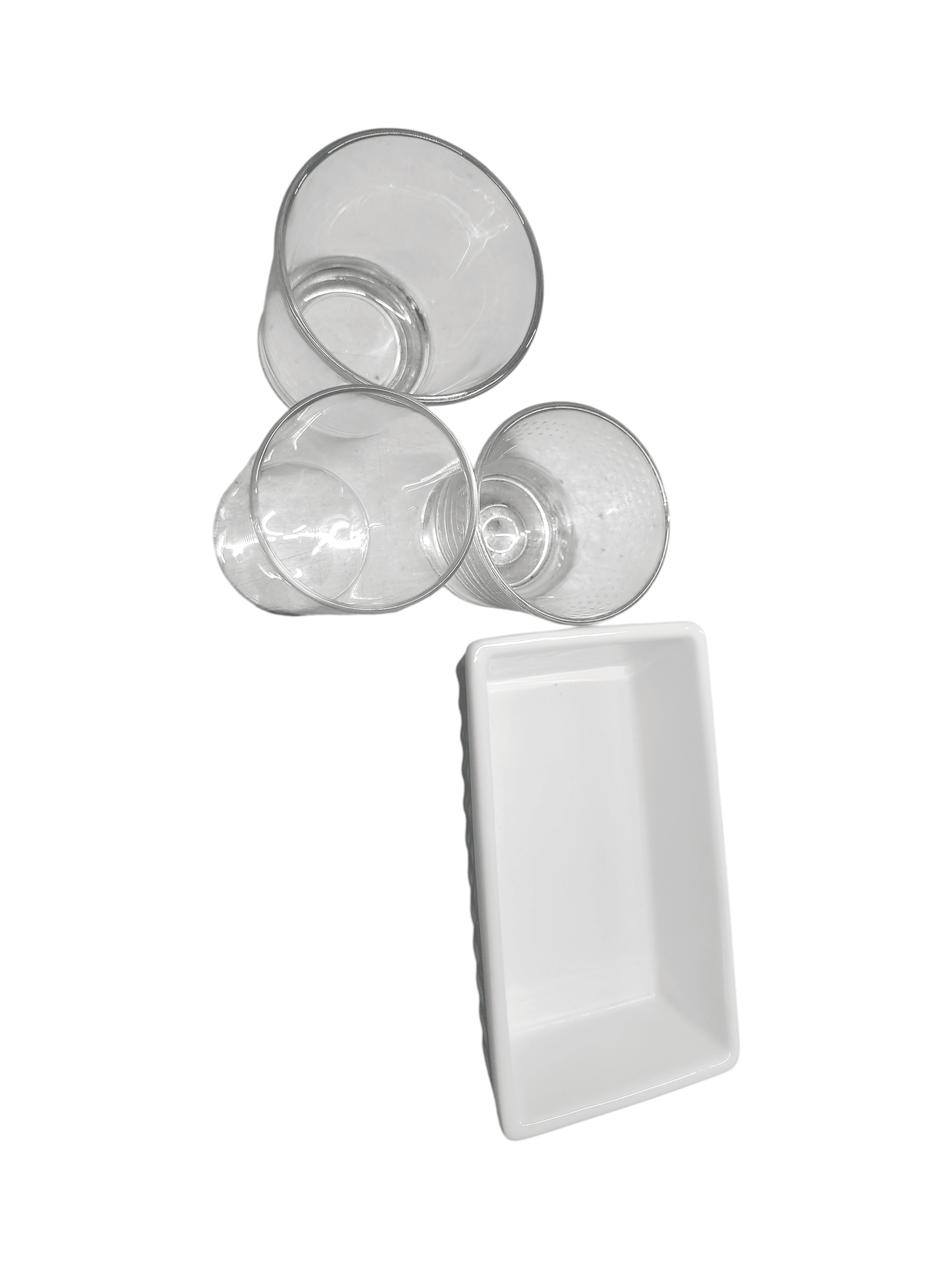 Glass Bathroom Cup and Soap Dish Set - Thumbnail 4