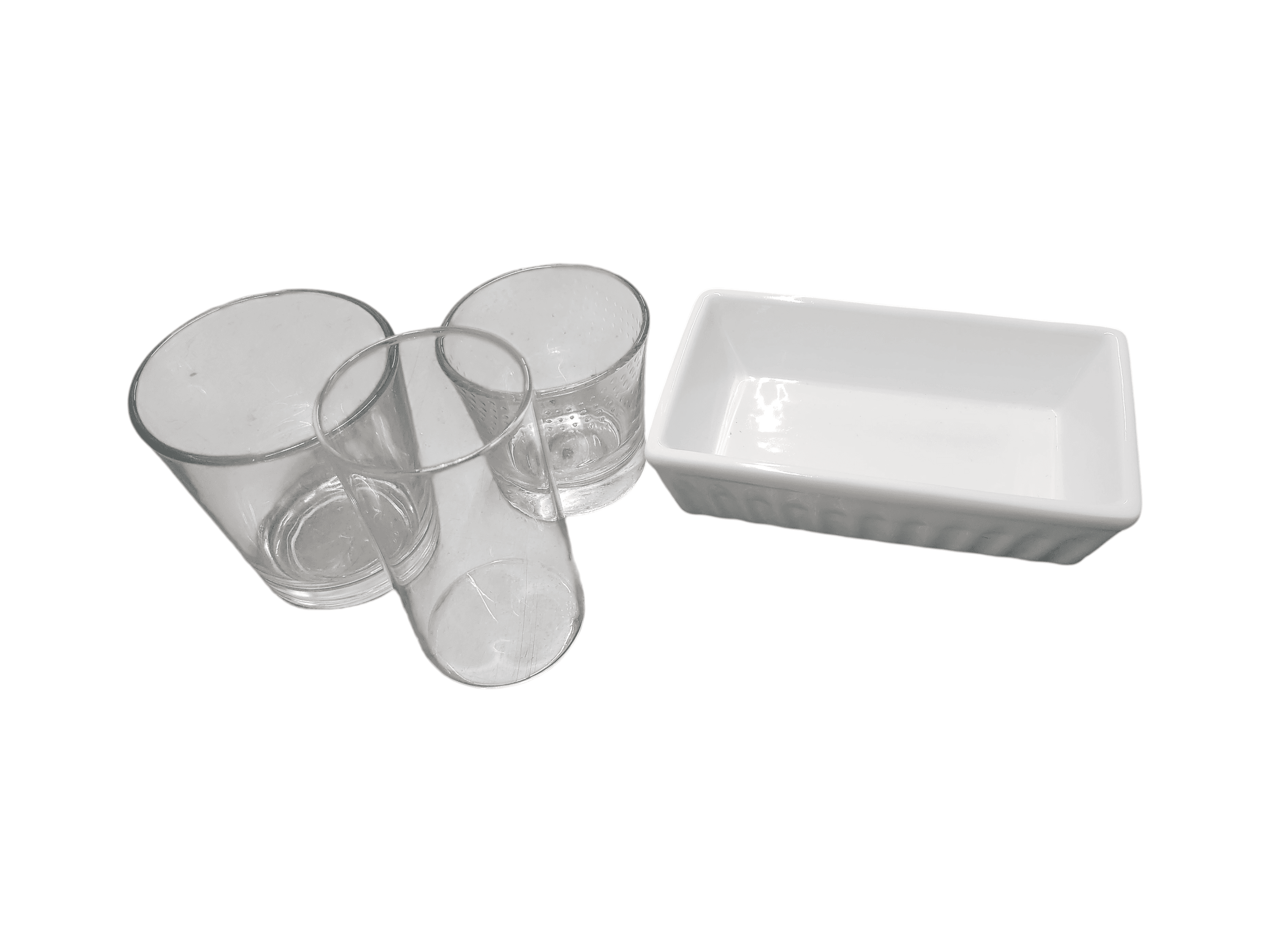 Glass Bathroom Cup and Soap Dish Set - Thumbnail 6