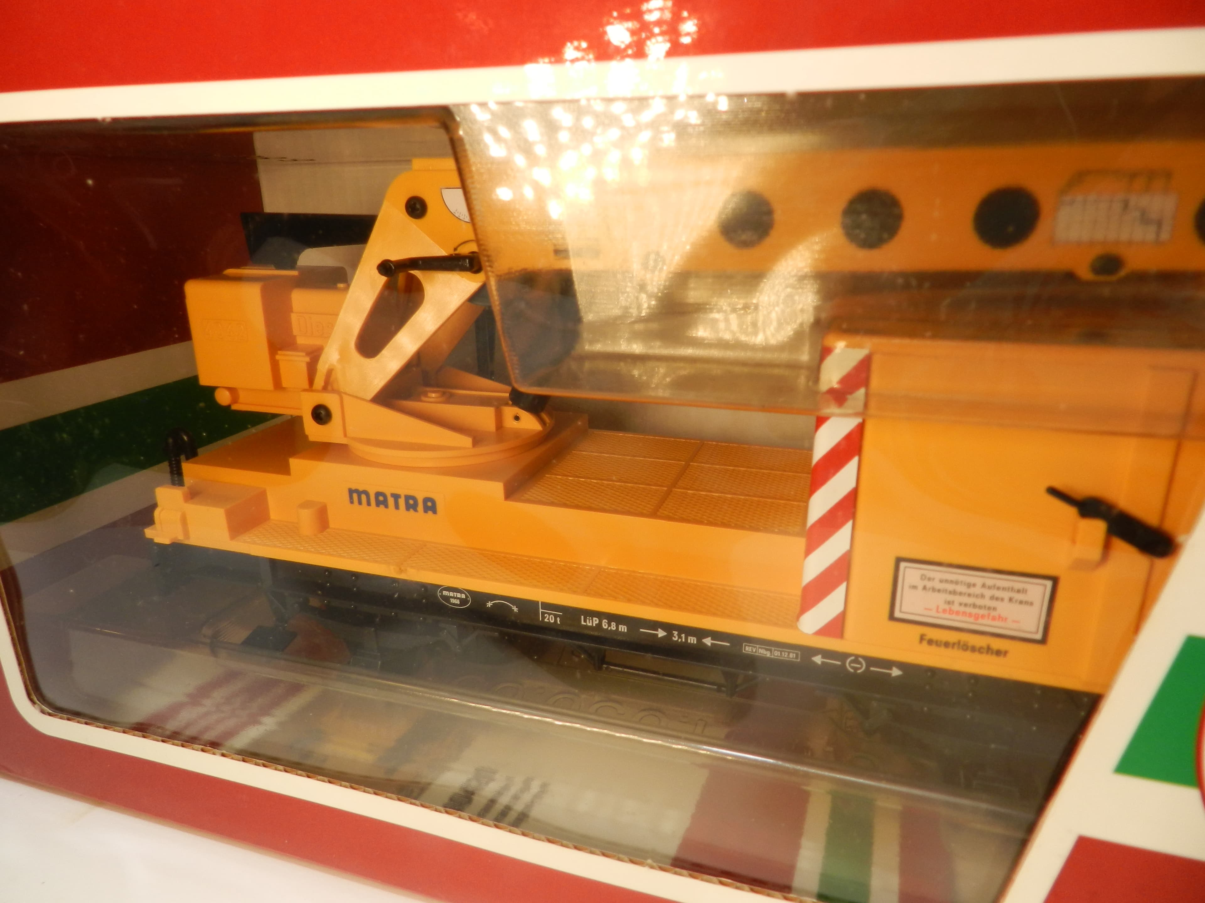LGB 40420 MATRA Crane Car Yellow Construction G Gauge Train NIB (P9K) - Thumbnail 5