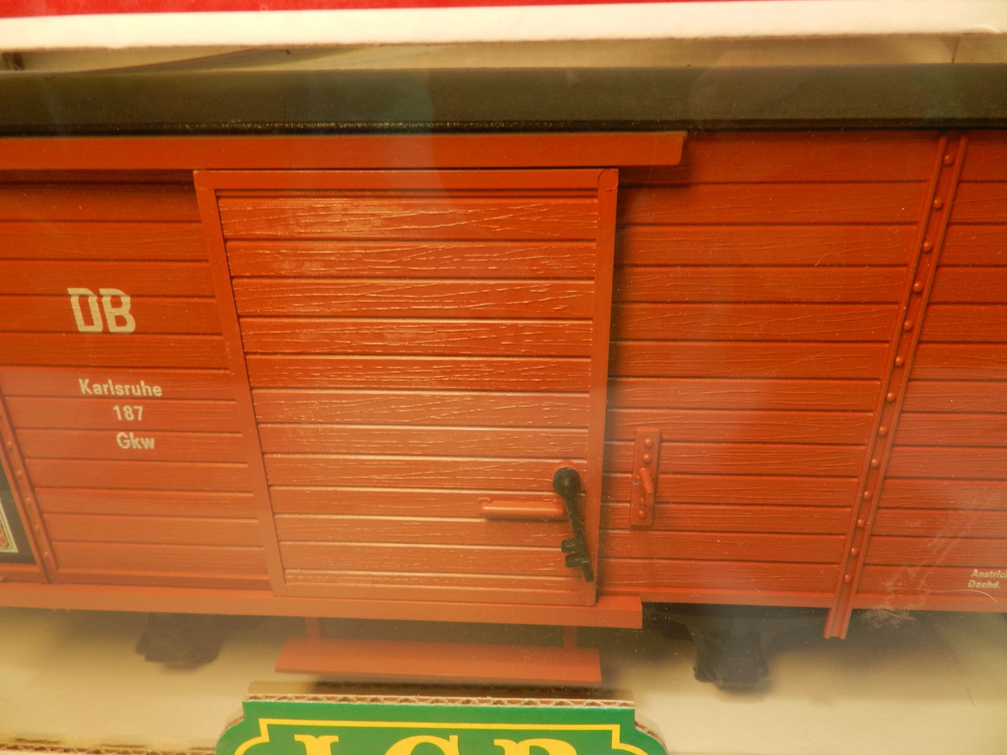 4035 LGB Deutsche Bahn (DB) Box Car Covered Freight Wagon Train G Scale (P12K) - Thumbnail 3