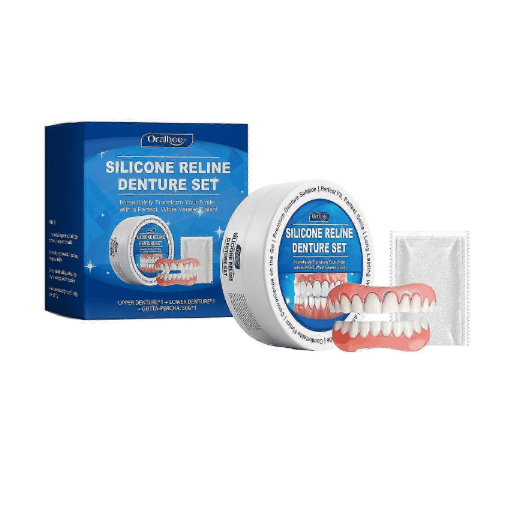 2 Oralhoe Silicone Reline Denture Set Easy to Use 2 Kits (P14K) - Thumbnail 3