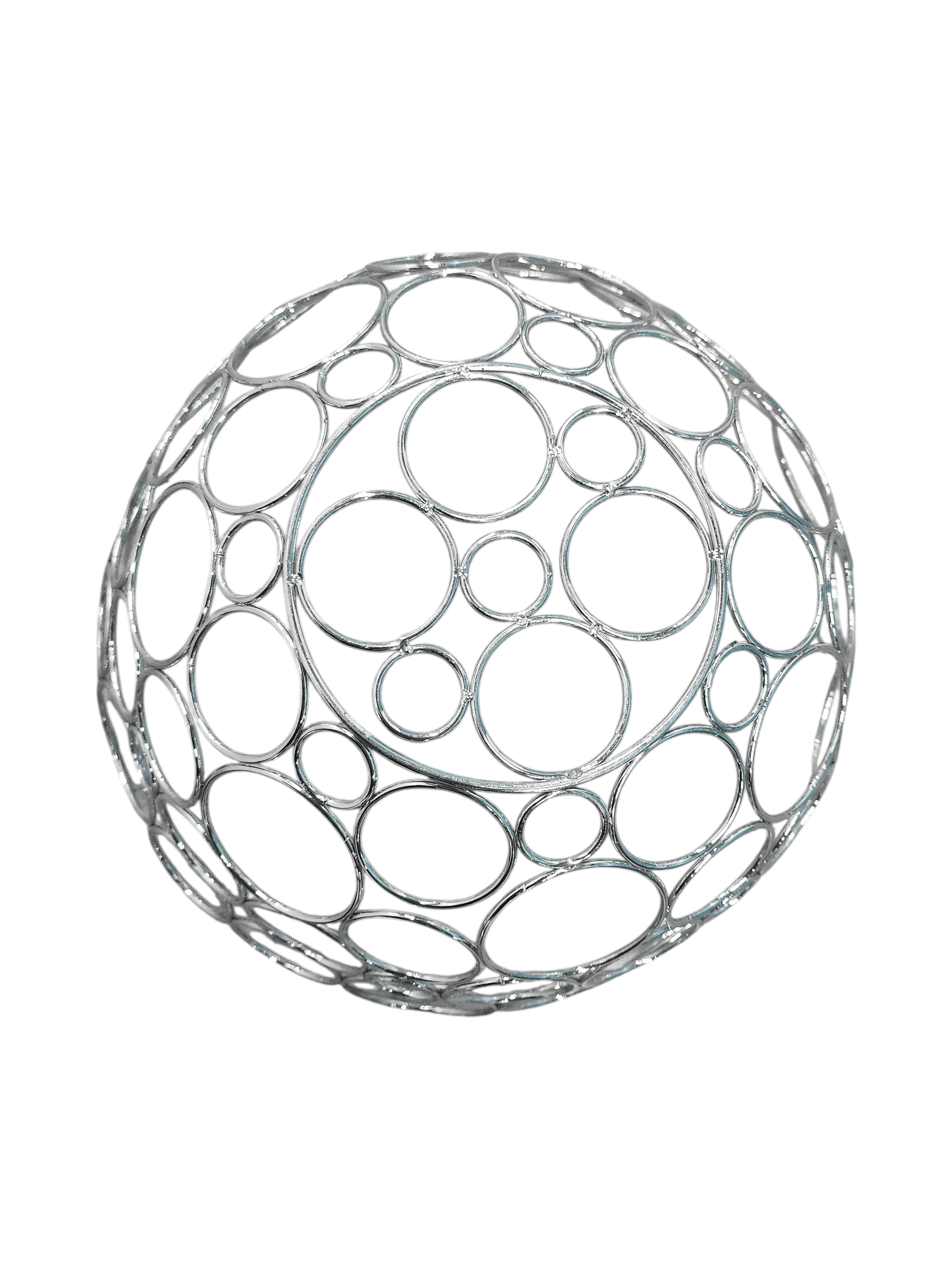 Wire Metal Fruit Bowl Circular Design - Thumbnail 2