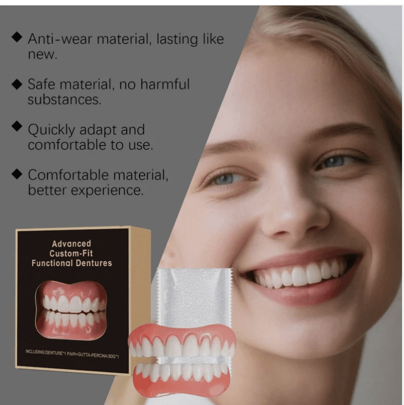 Advanced Custom-Fit Functional Instant Natural Dentures Denture Set (P15K) - Thumbnail 5