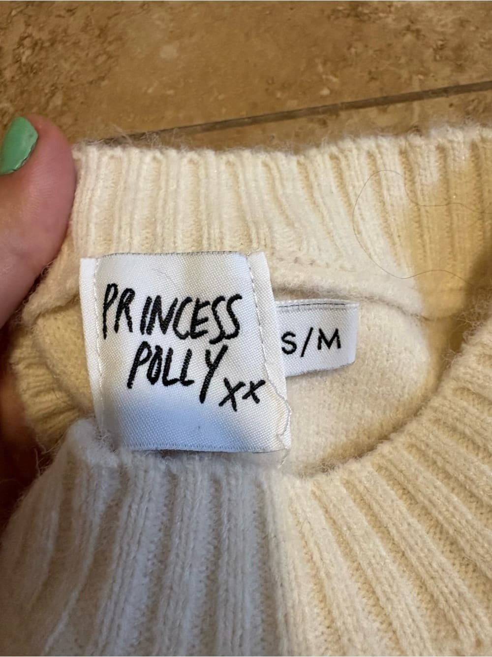 Princess Polly Cream Cable-Knit Sweater Dress - Thumbnail 2