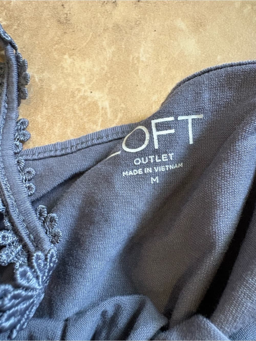 LOFT Flower-Trim Tank Top - Thumbnail 2