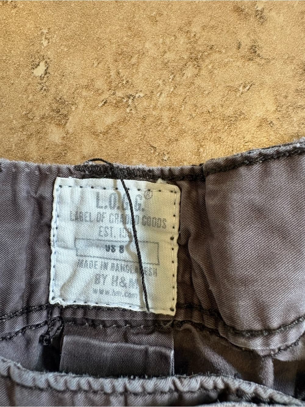 Vintage Casual Gray Hem Shorts - Thumbnail 3