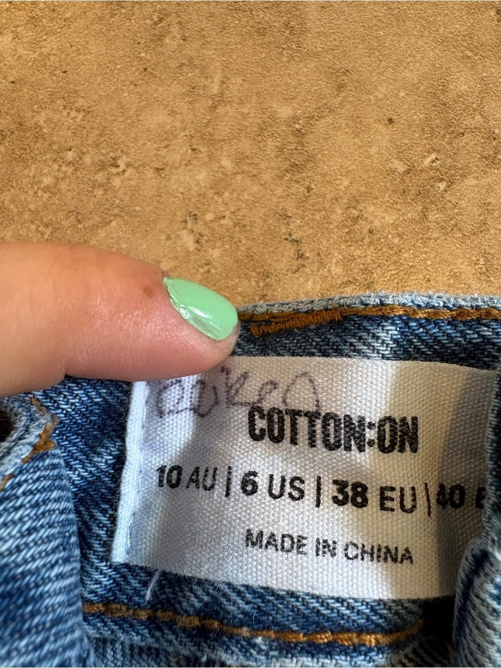 Cotton On Distressed Blue Denim Cutoff Shorts - Thumbnail 2