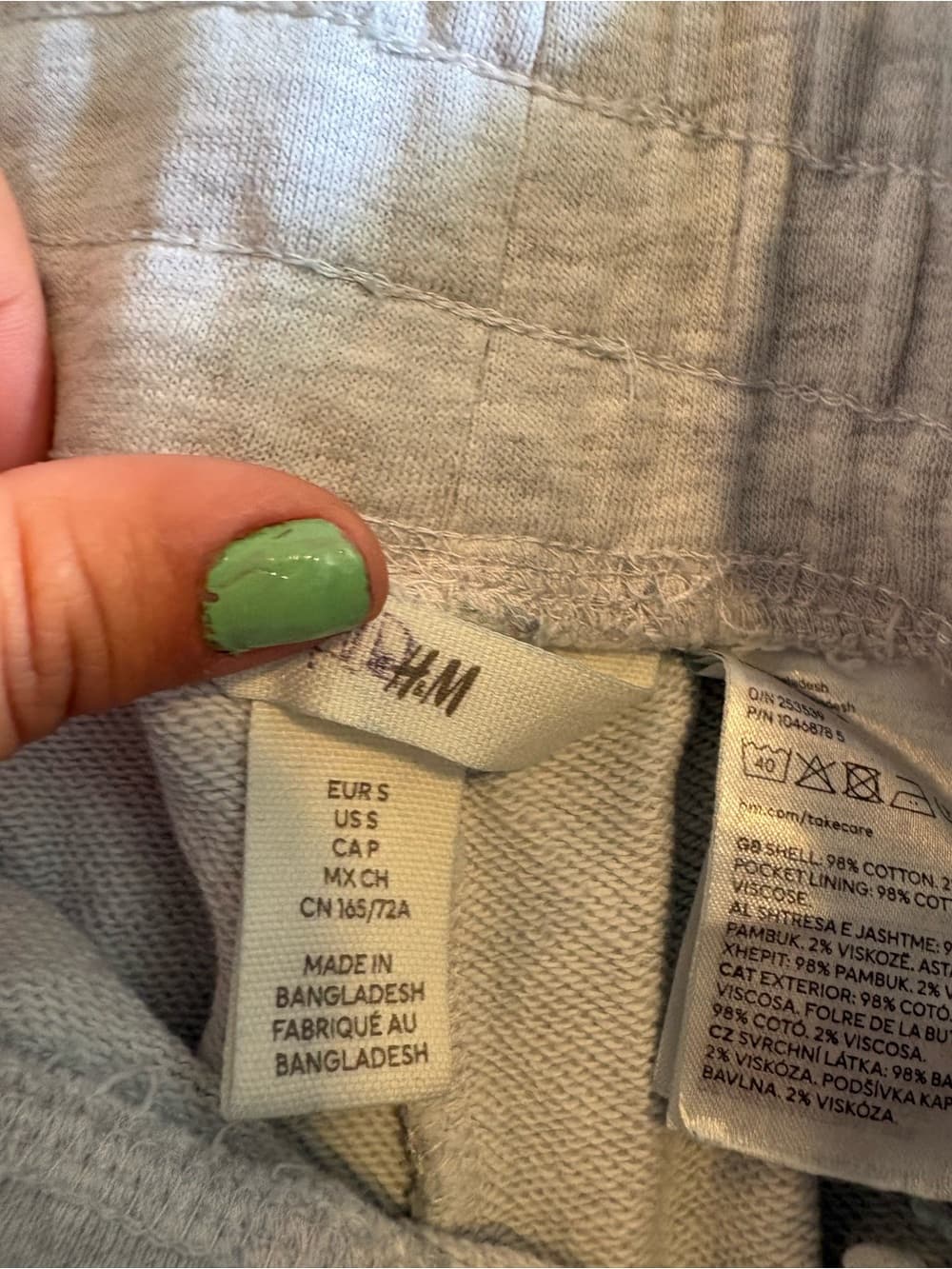 Gray Women's Lounge Shorts - Thumbnail 2