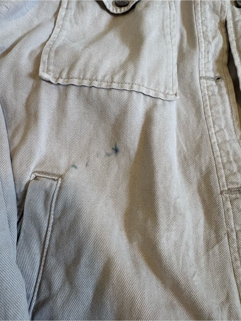 Light Beige Utility Jacket - Thumbnail 3