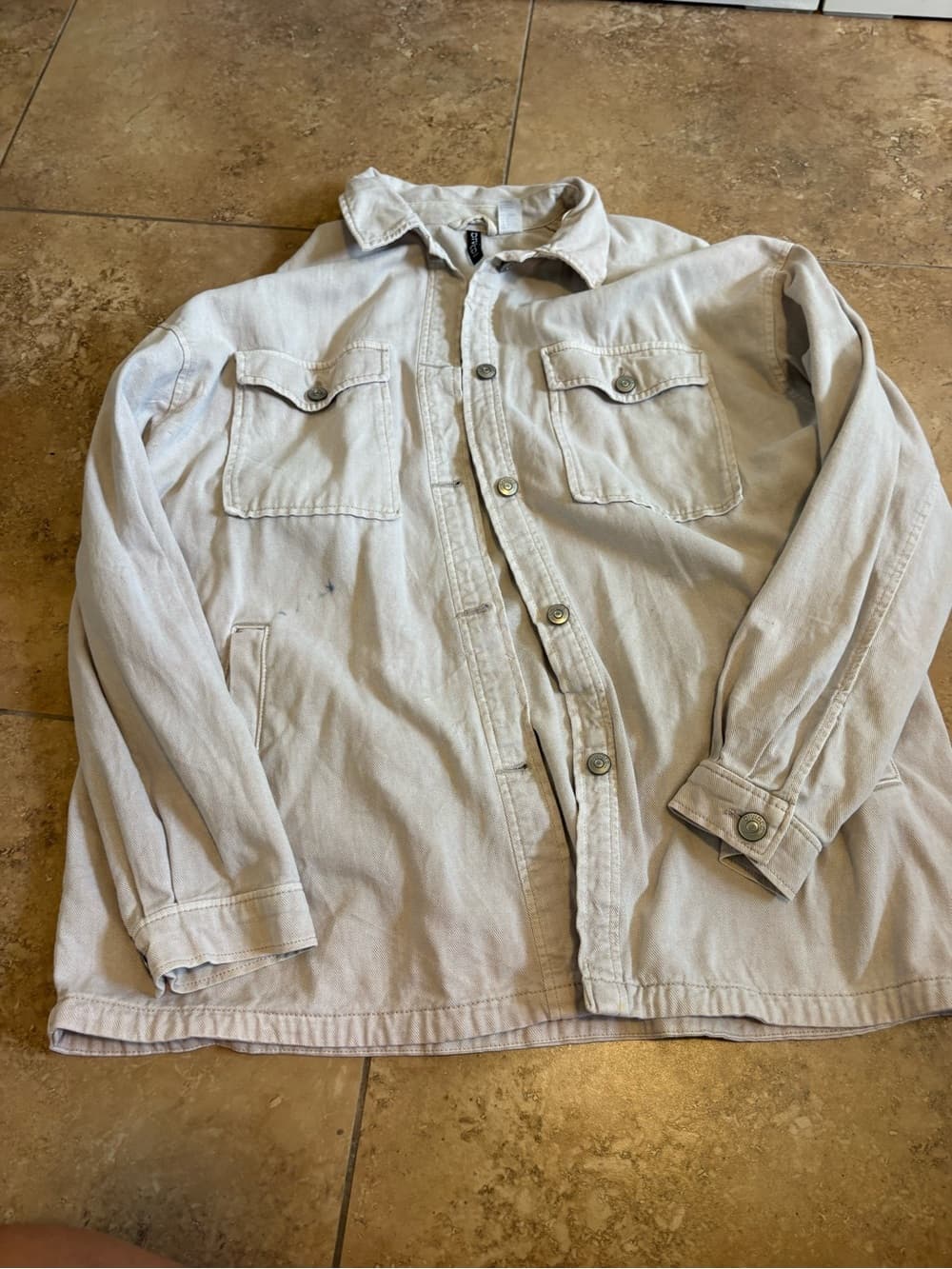 Light Beige Utility Jacket