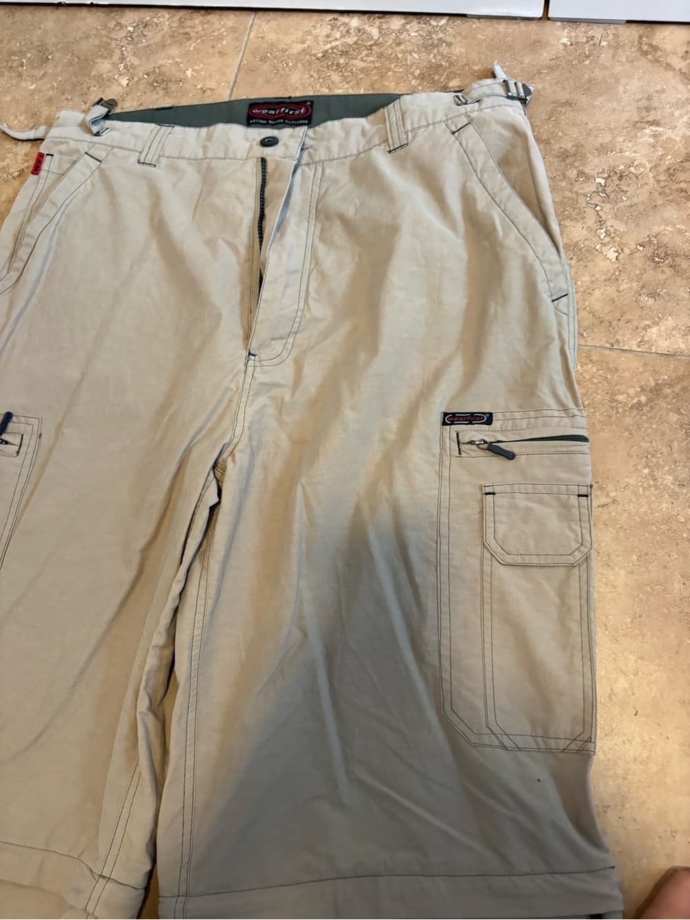 Wrangler Men’s Convertible Cargo Pants - Khaki - Thumbnail 2