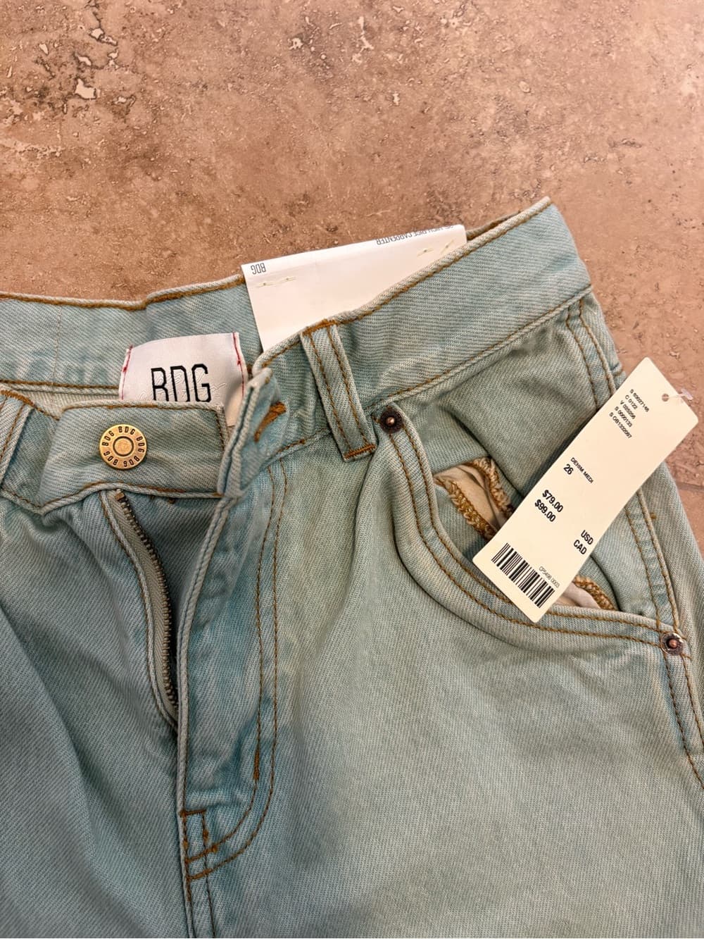 BDG NWT Light Mint Carpenter Jeans - Thumbnail 2