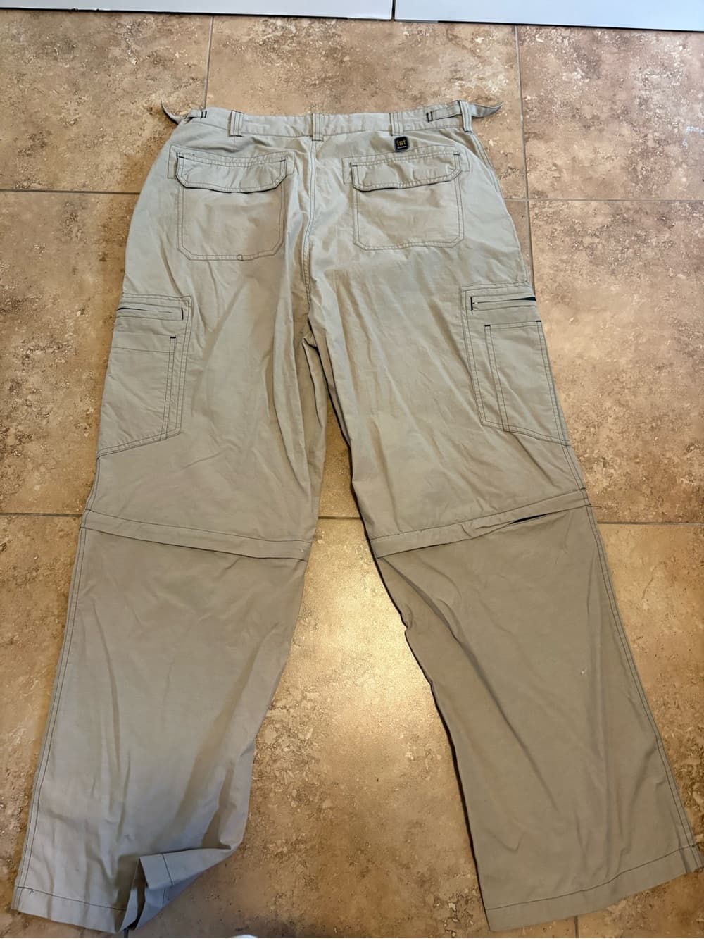 Wrangler Men’s Convertible Cargo Pants - Khaki - Thumbnail 4
