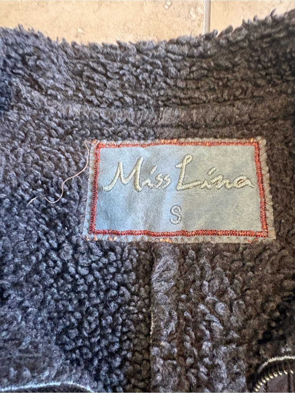 Embroidered Floral Shearling Jacket - Thumbnail 2