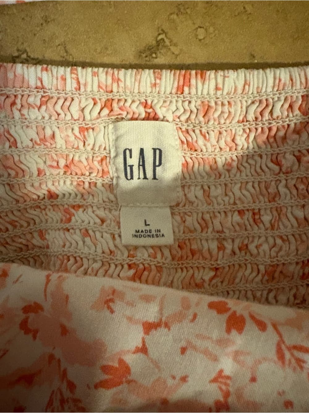 GAP Pink Floral Spaghetti-Strap Mini Dress - Thumbnail 2