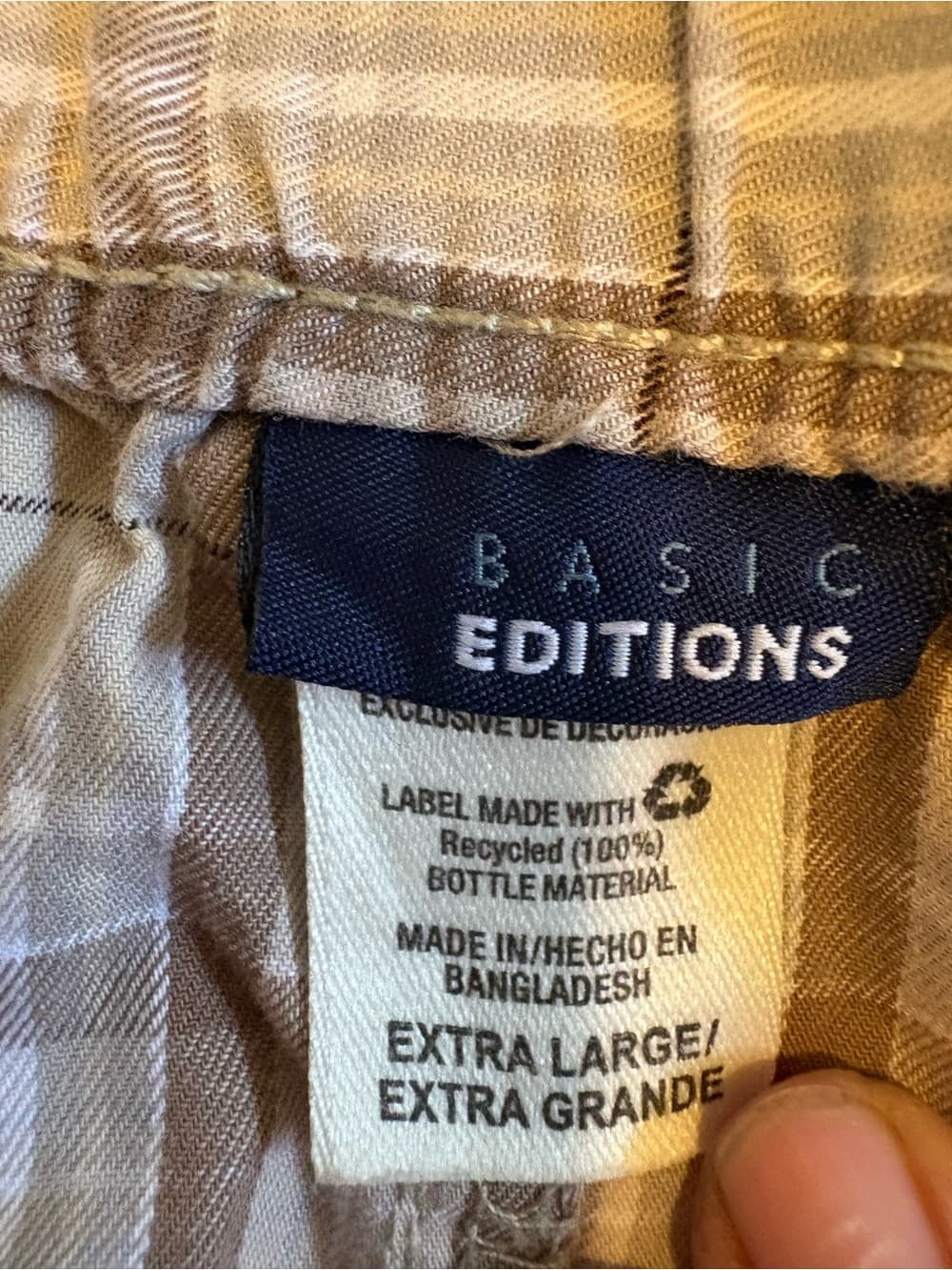 Plaid Cargo Pocket Skirt in Light Blue and Cream - Thumbnail 2