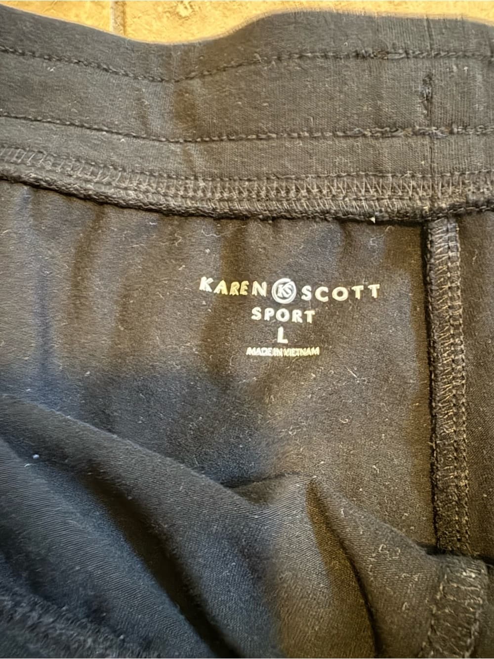 Karen Scott Black Drawstring Mini Skirt - Thumbnail 2