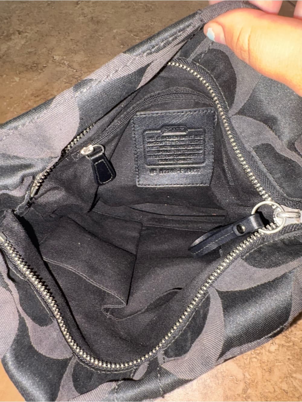 Coach Black Signature Chain Shoulder Bag - Thumbnail 2