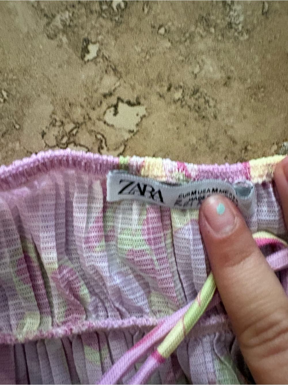 Zara Pink Floral Spaghetti Strap Sundress - Thumbnail 2
