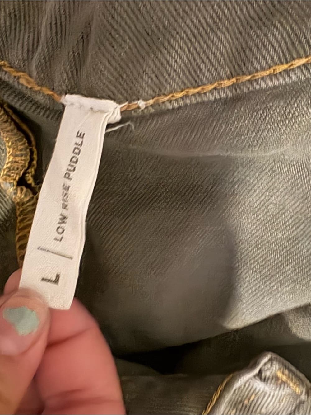 PacSun Women's Olive Cargo Jeans - Thumbnail 3
