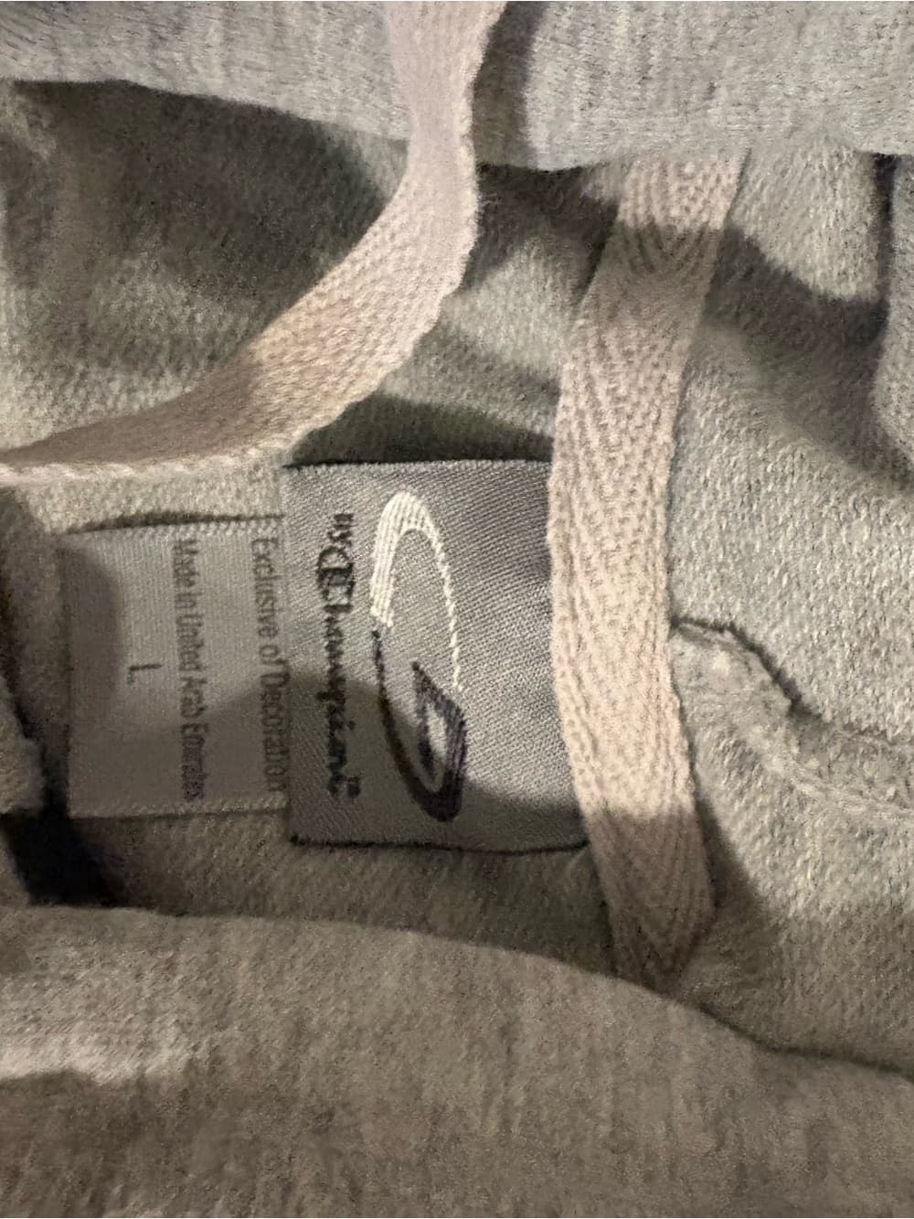 Champion Light Gray Zip-Up Hoodie - Thumbnail 2