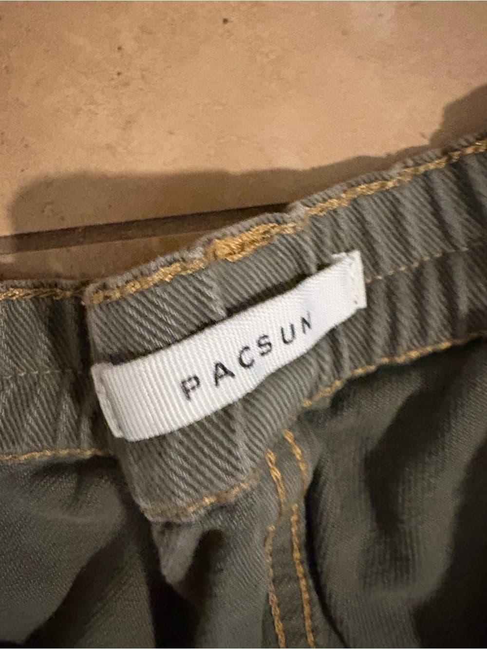 PacSun Women's Olive Cargo Jeans - Thumbnail 2