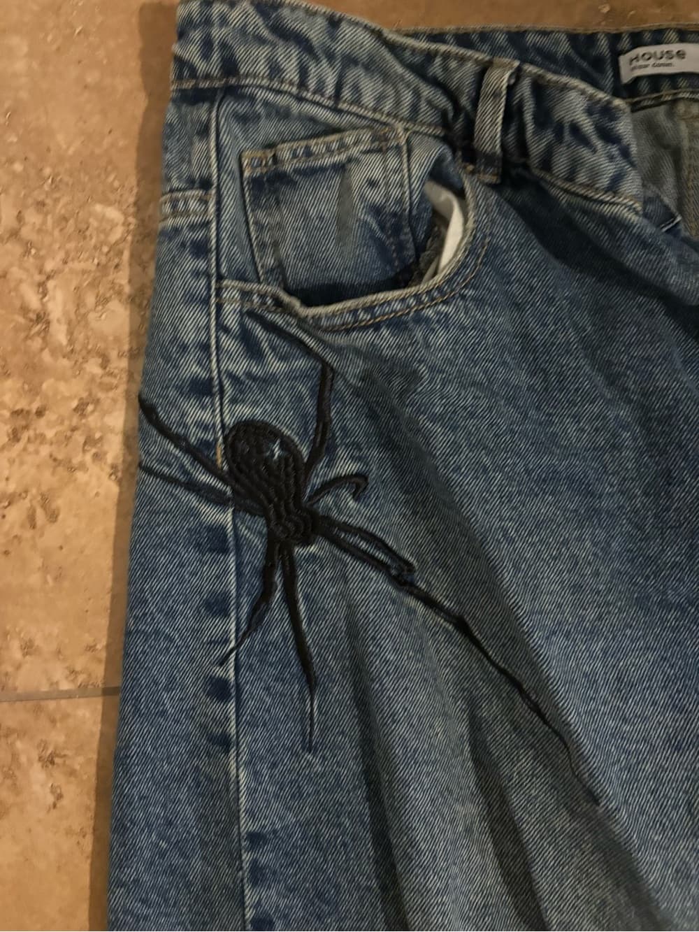 Spider Women's Blue Denim Jeans - Thumbnail 2
