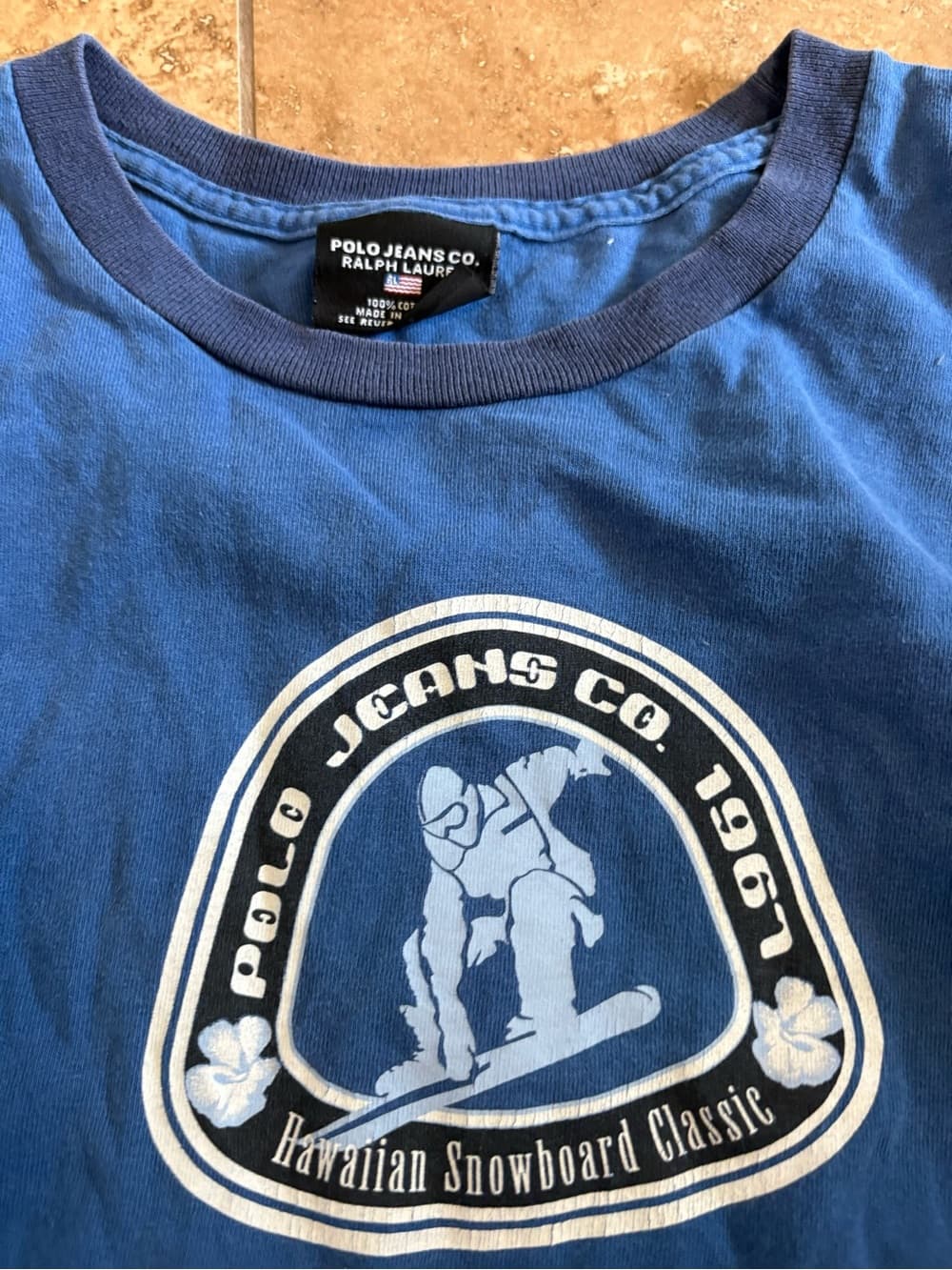 Polo by Ralph Lauren Blue Long-Sleeve Graphic Tee - Thumbnail 2