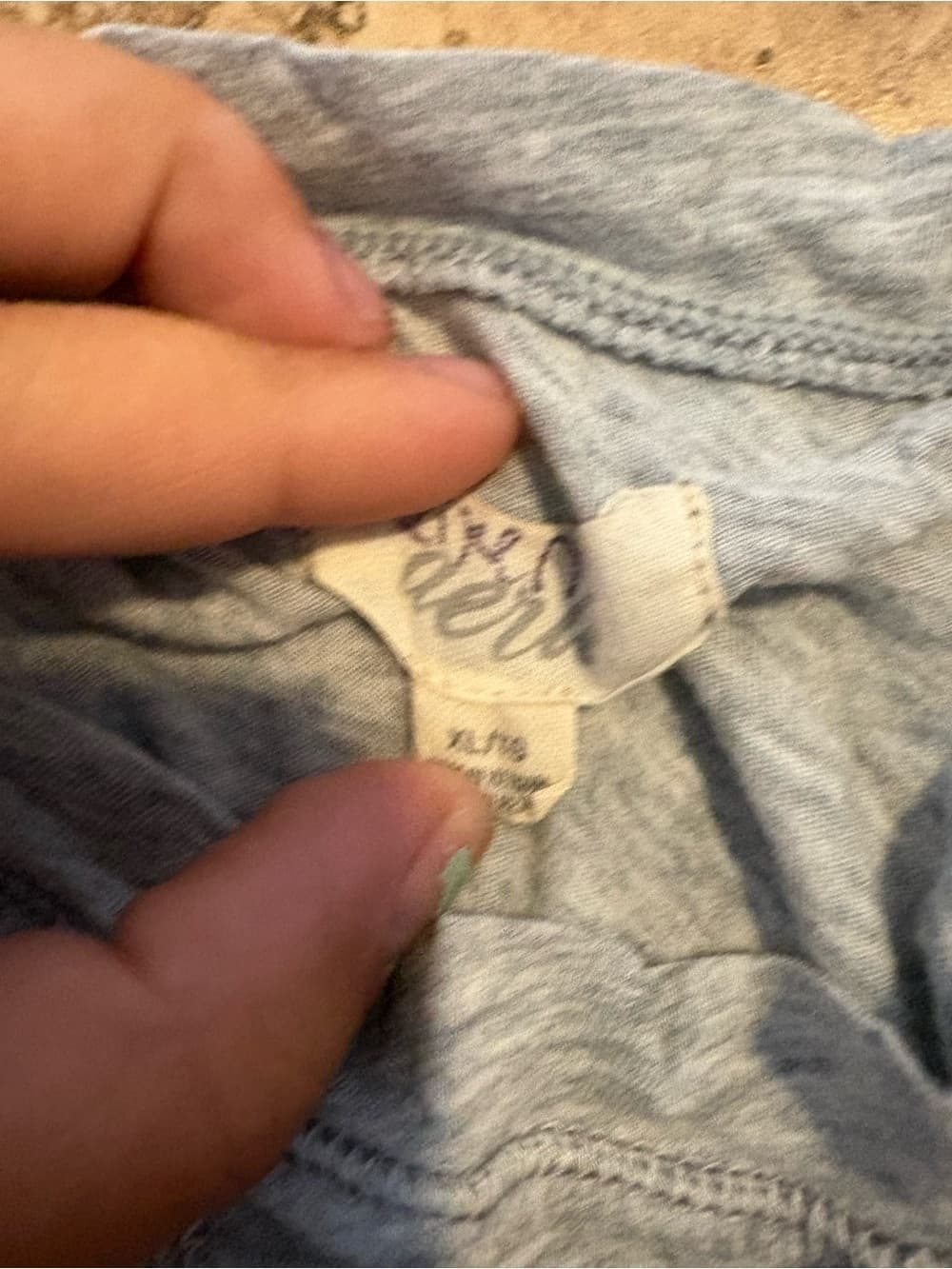 aerie Light Gray Scoop Neck Short Sleeve Tee - Thumbnail 2