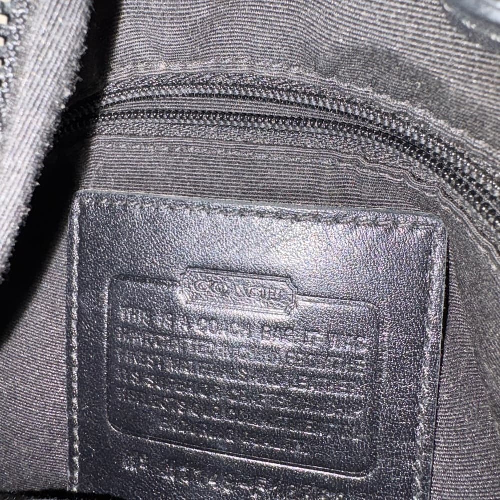 Coach vintage black bag with silver chain - Thumbnail 2
