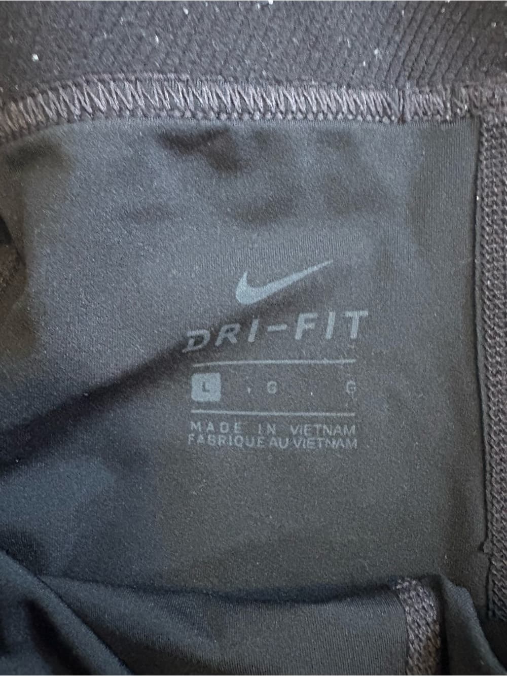 Nike Pro Black Athletic Compression Shorts with White Logo - Thumbnail 2