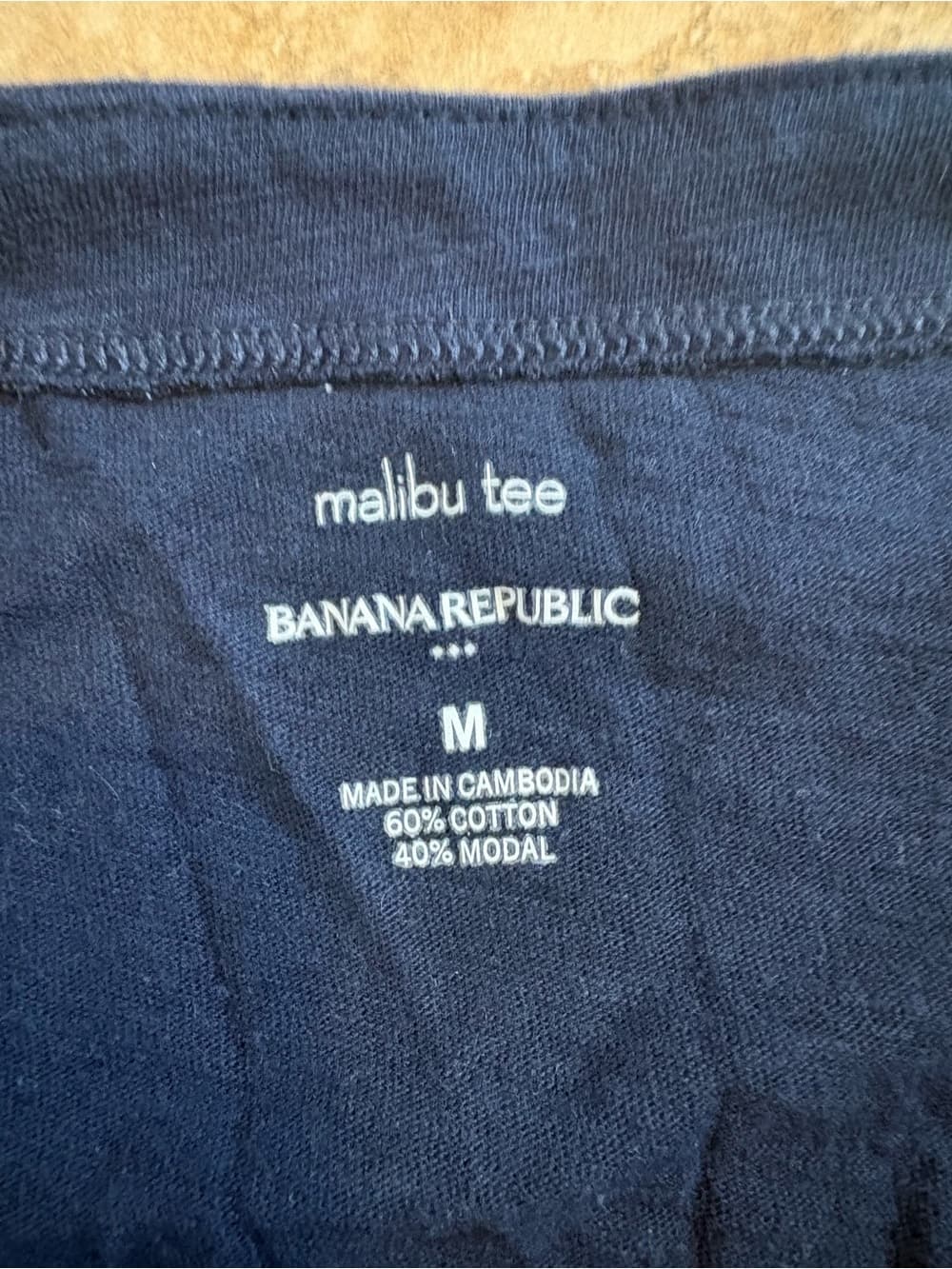Banana Republic Navy Sleeveless V-Neck Tank - Thumbnail 2