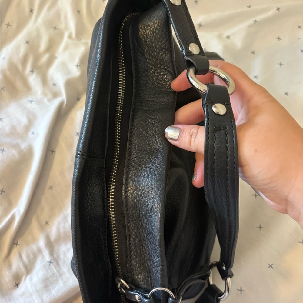 Coach Vintage Black Leather Shoulder Bag - Thumbnail 3
