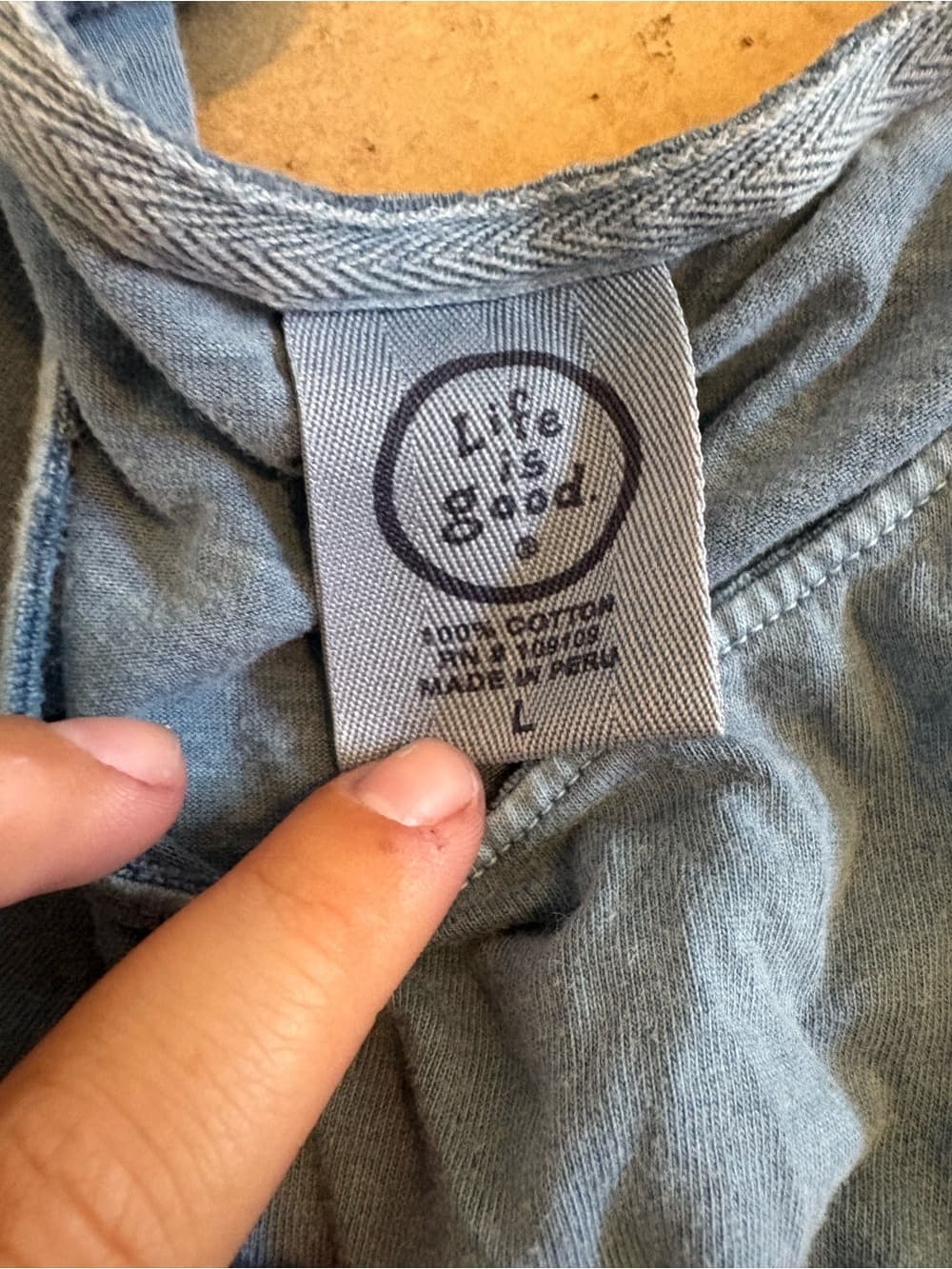 Life Is Good Light Blue Women's Short Sleeve Graphic Tee - Thumbnail 2
