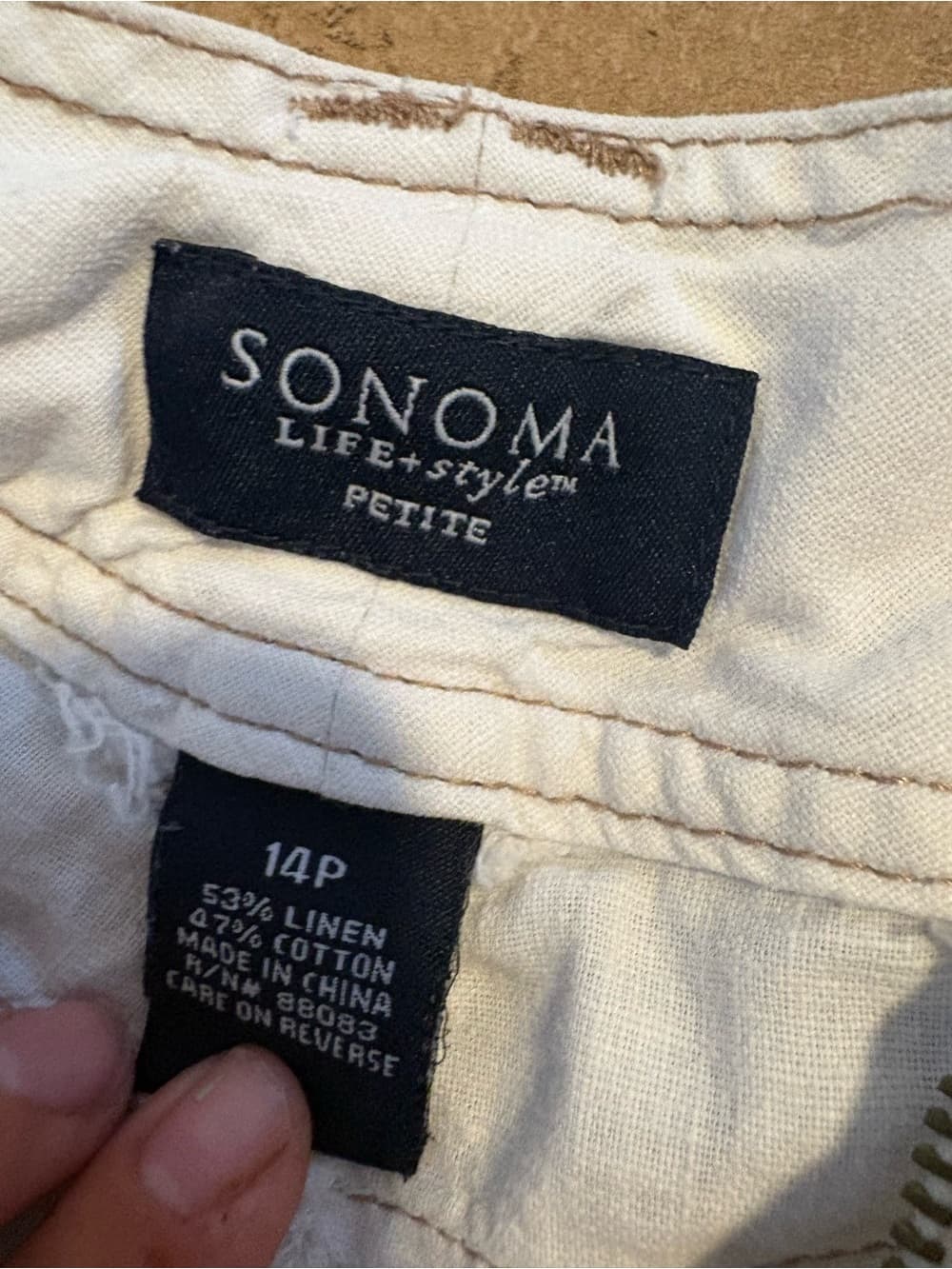 Sonoma Cream Cargo Mini Skirt with Utility Pockets - Thumbnail 4