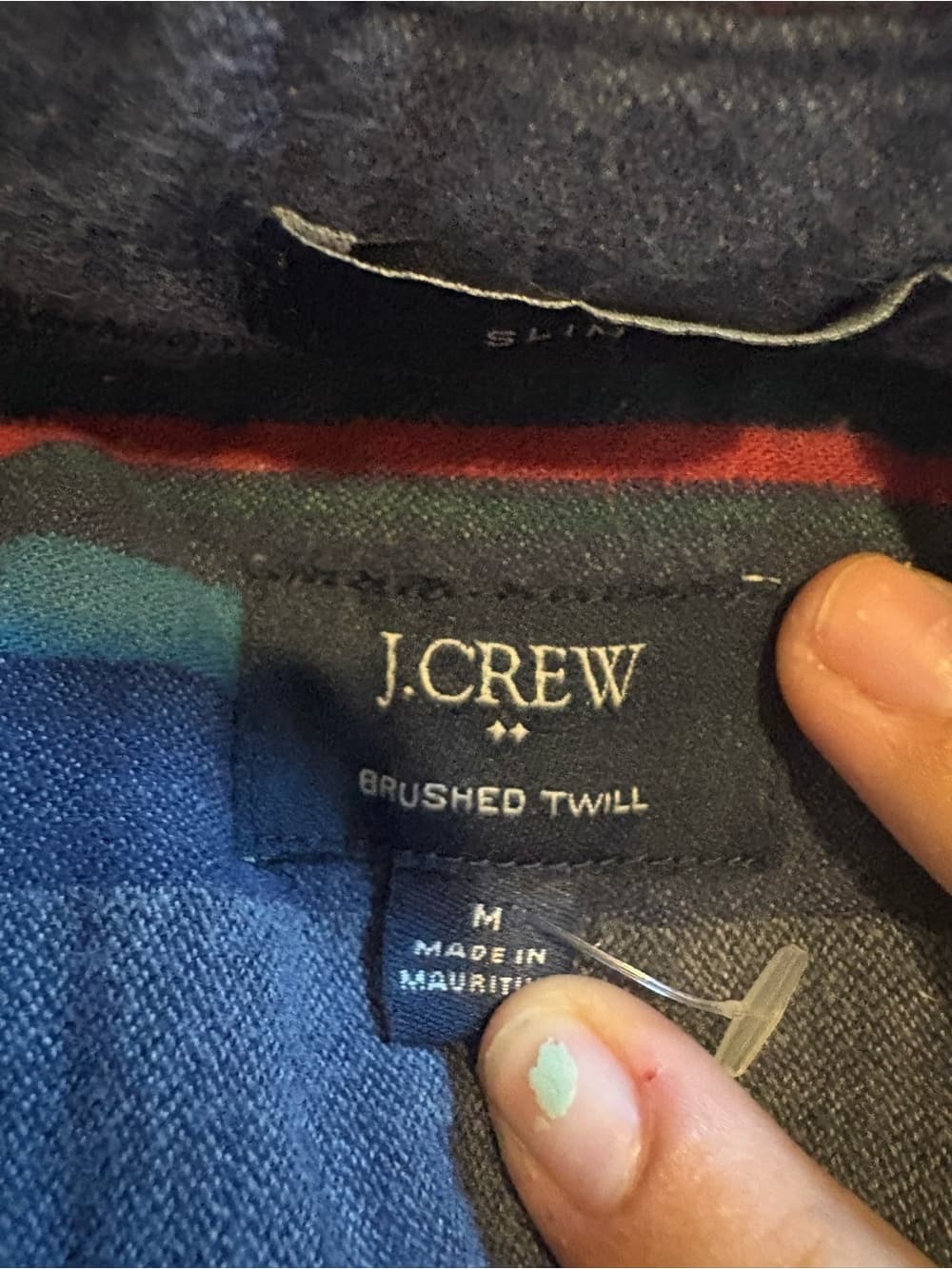J. Crew Blue Striped Long Sleeve Tee - Thumbnail 2