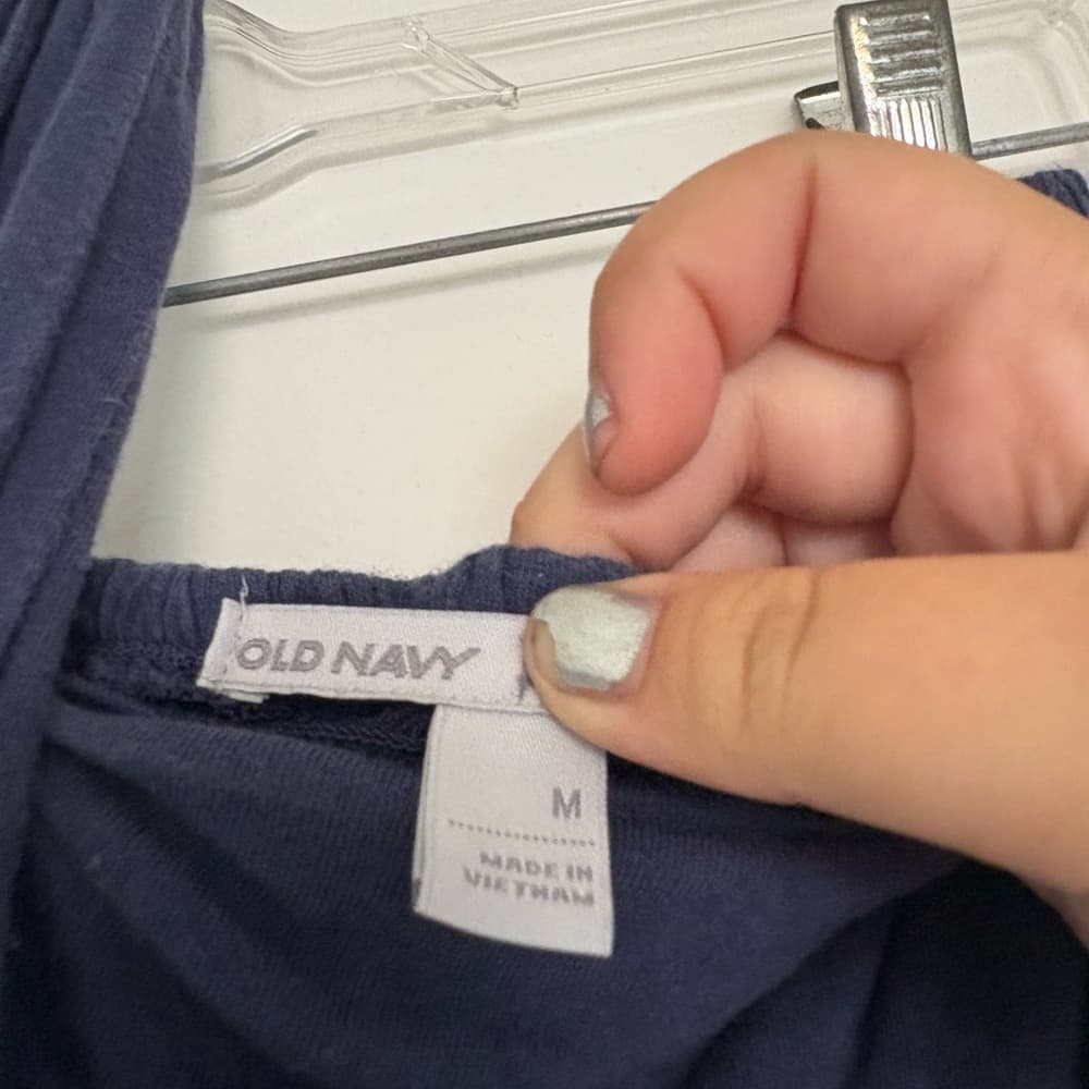 Old Navy Deep Blue Halter Dress - Thumbnail 3
