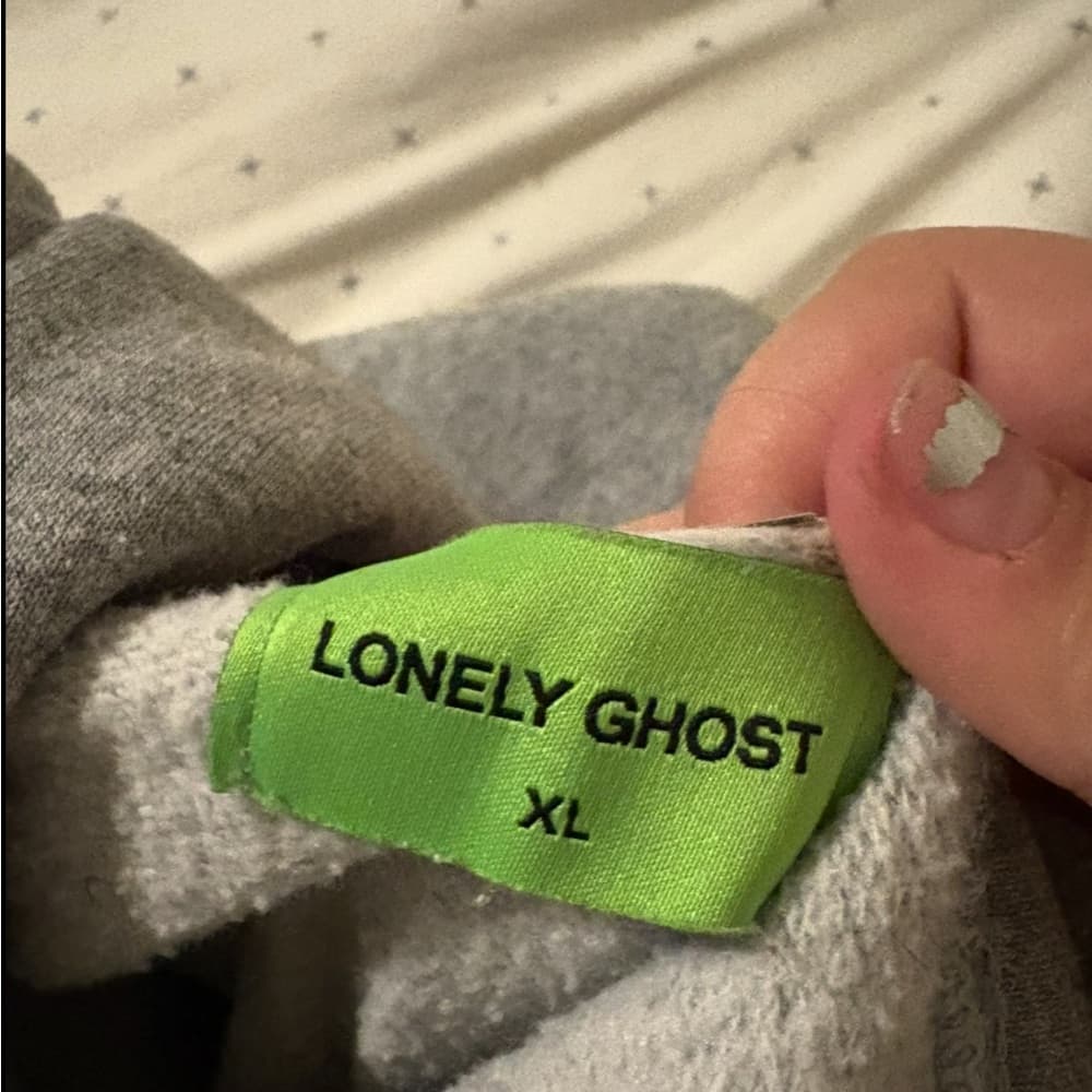Lonely ghost I love you say it back Hoodie - Thumbnail 2