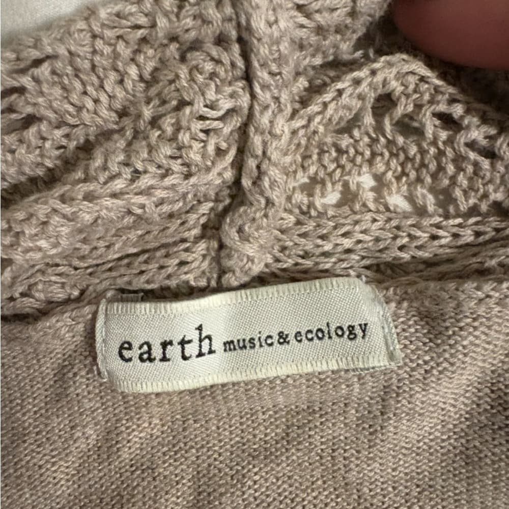 Crochet Elegant Beige Women's Sweater - Thumbnail 2