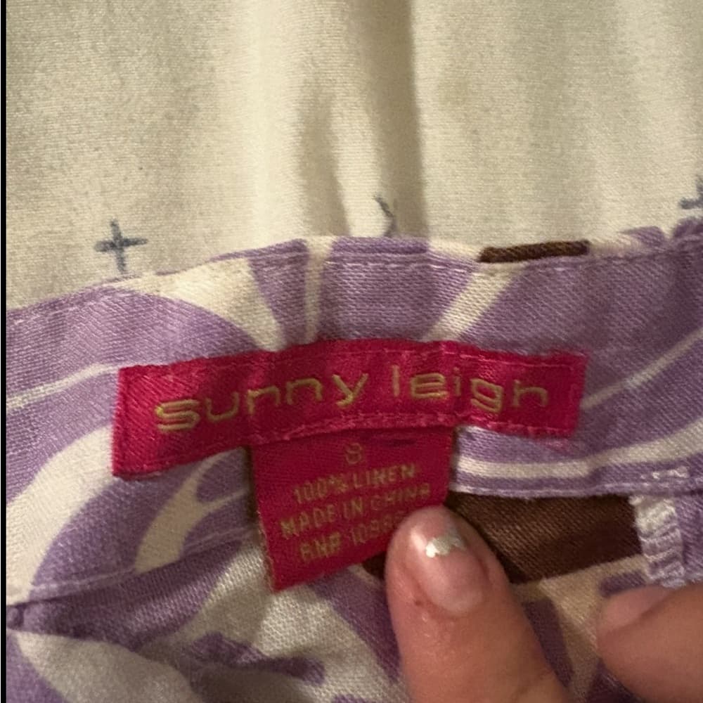 Sunny Leigh Purple and Brown Floral Midi Skirt - Thumbnail 2