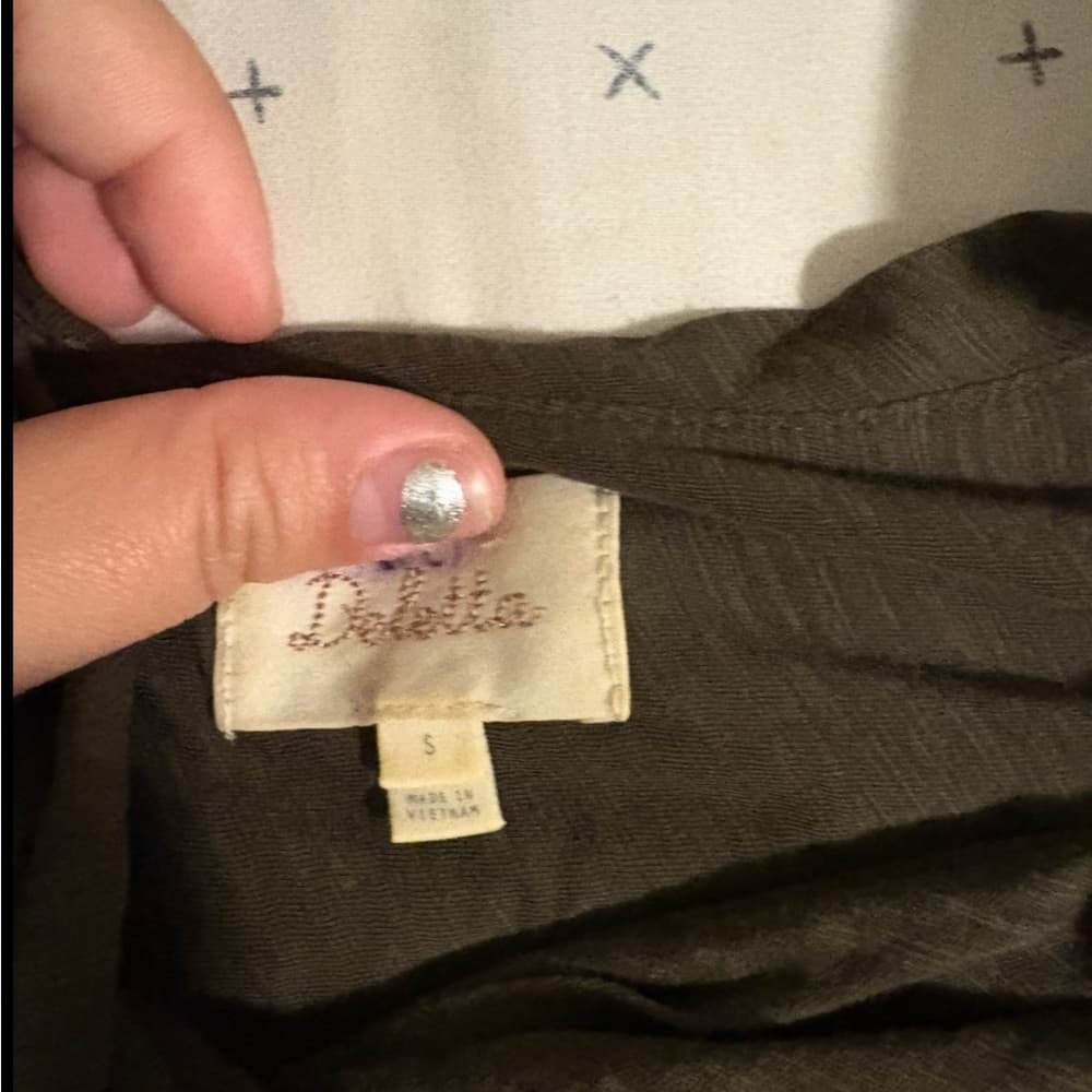Vintage Olive Green Women's Top - Thumbnail 2