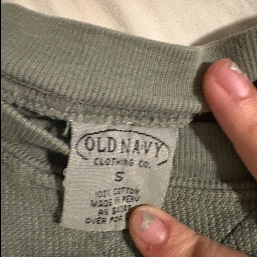 Vintage Old Navy Sage Long Sleeve Top - Thumbnail 2