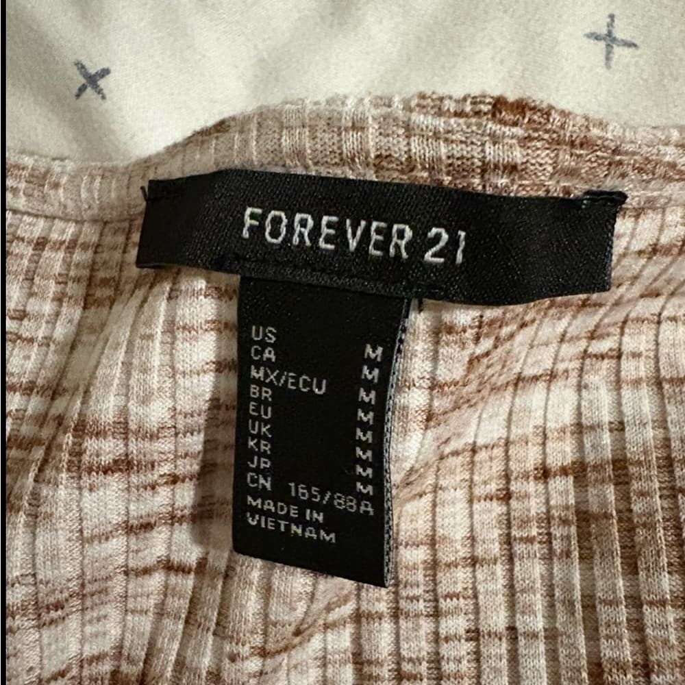 Forever 21 Ribbed Knit Top in Brown - Thumbnail 2