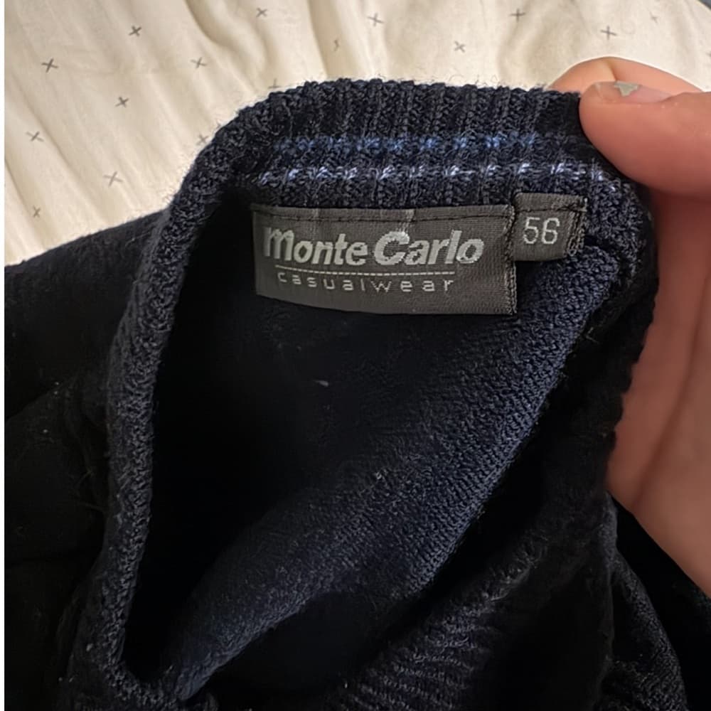 Vintage Grandpa Navy Blue Sweater - Thumbnail 2